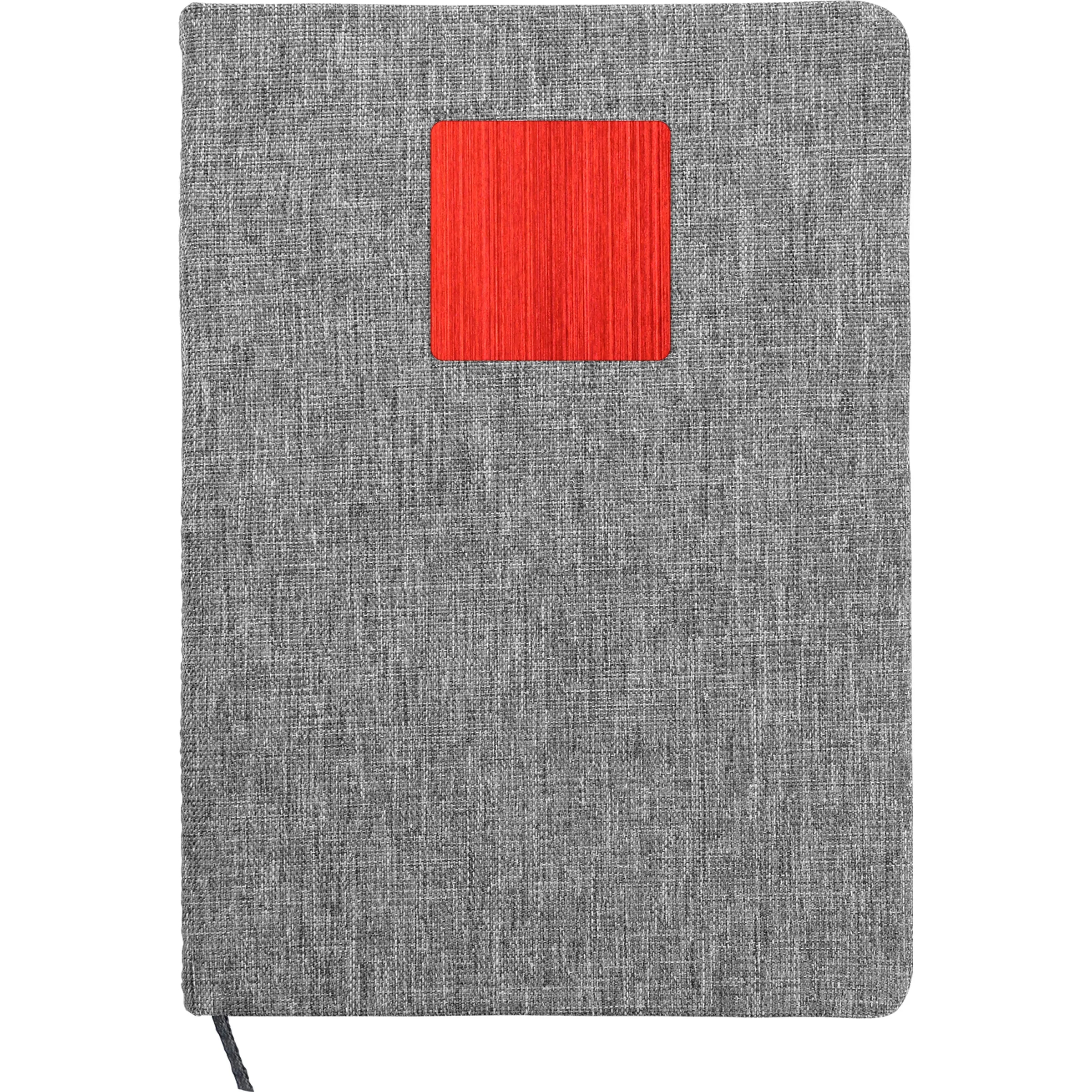Heathered Recycled Notebook with Metal Accent 2