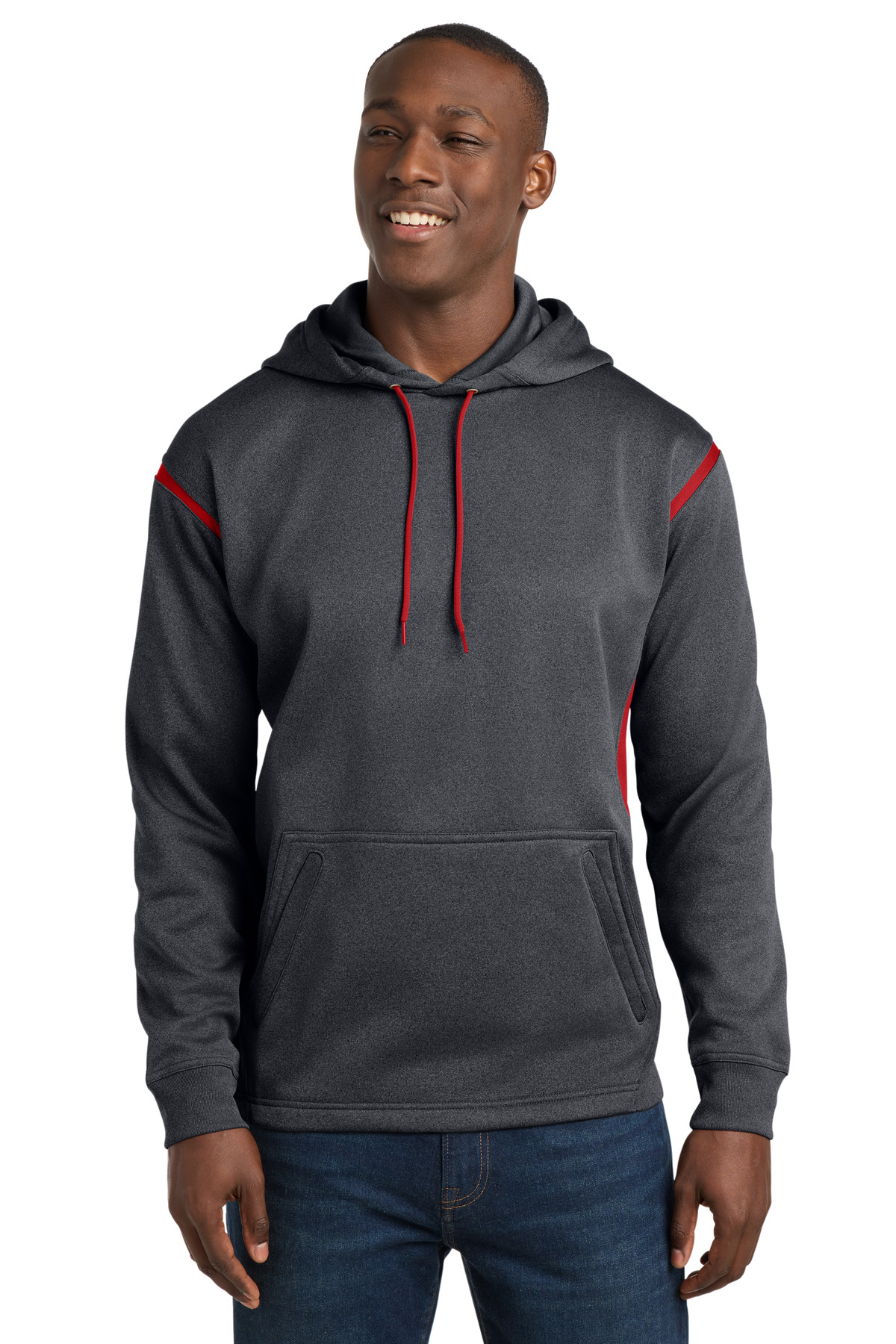 Sport-Tek Tech Fleece Colorblock Hooded Sweatshirt. F246 51
