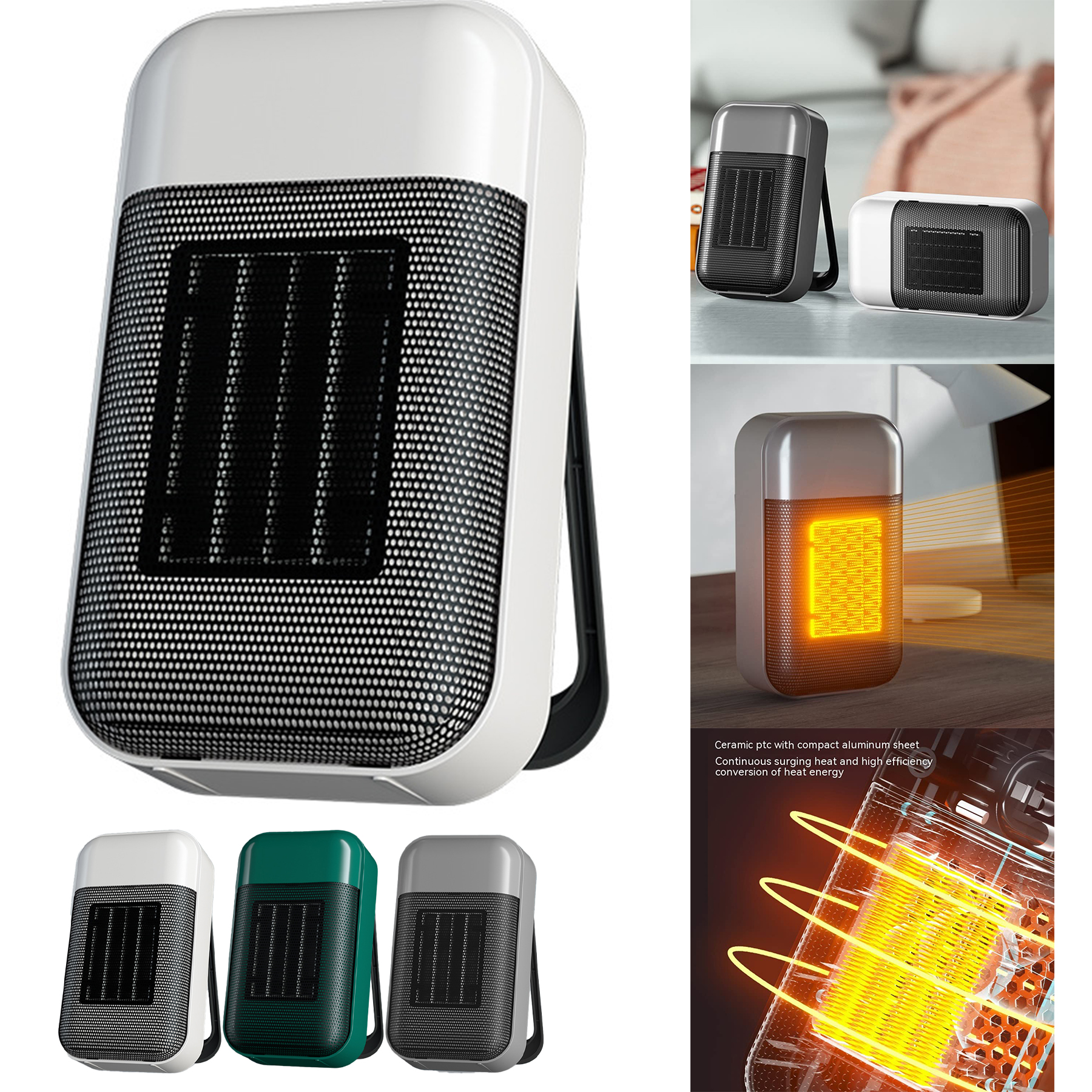 Electric Heater Portable Room Heating Stove Fan