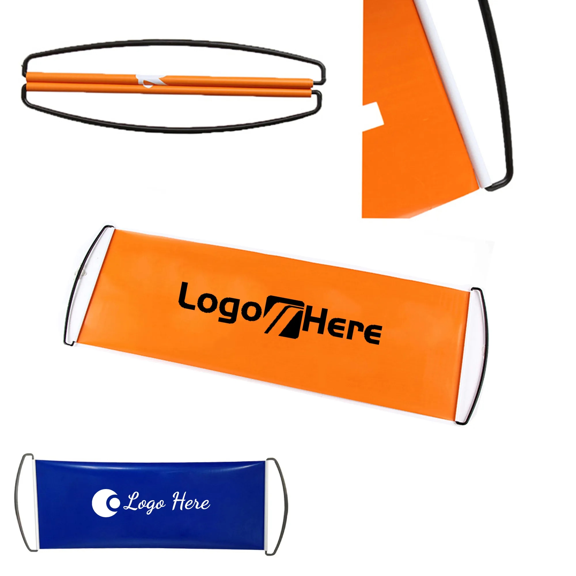 Custom Retractable Banner Hand Flag 4