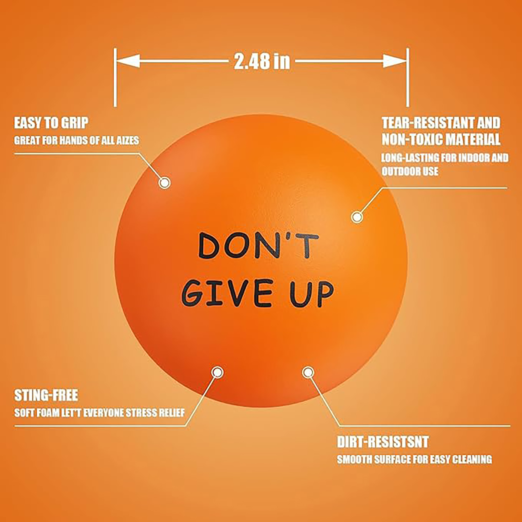 Motivational Stress Relief Ball 2