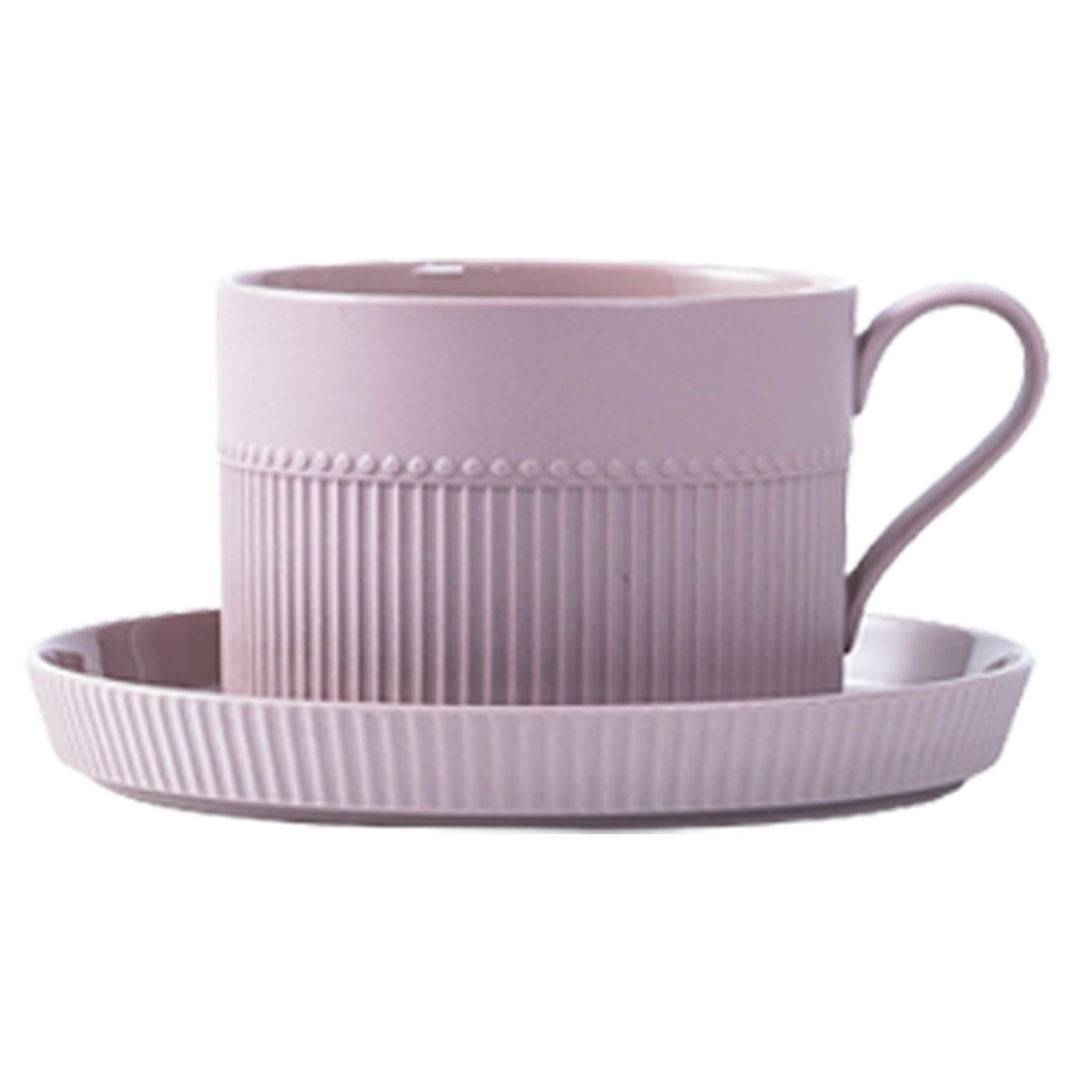8.45Oz Ceramic Coffee Cup W/ Saucer 2