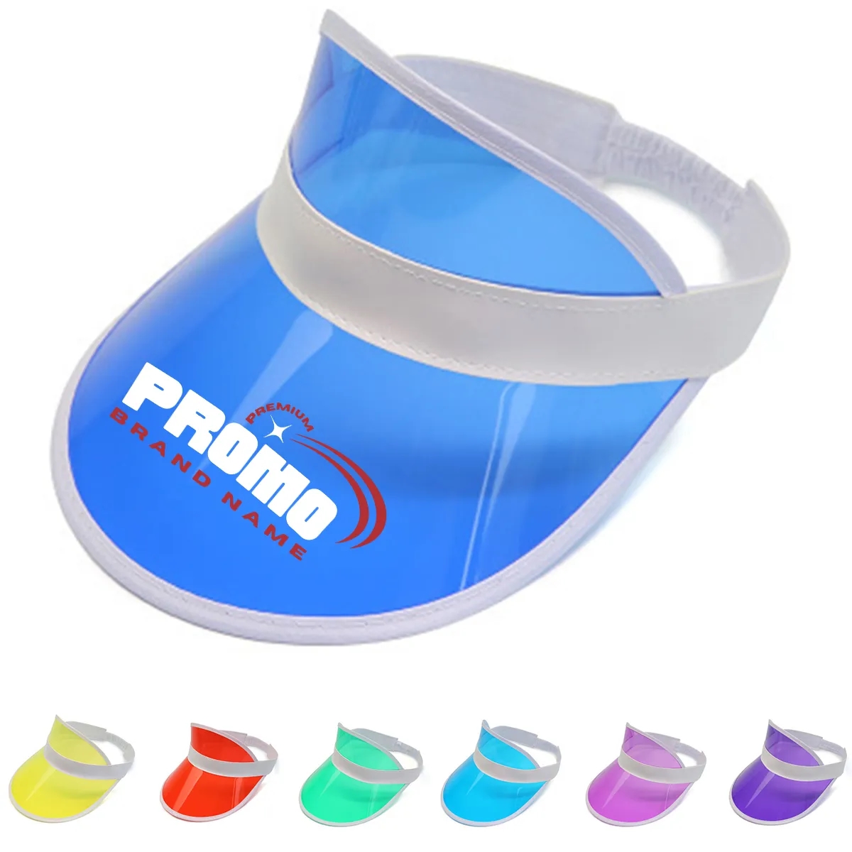 Unisex Neon Sun Cap Visor Breathable Beach Plastic Golf Hat 1