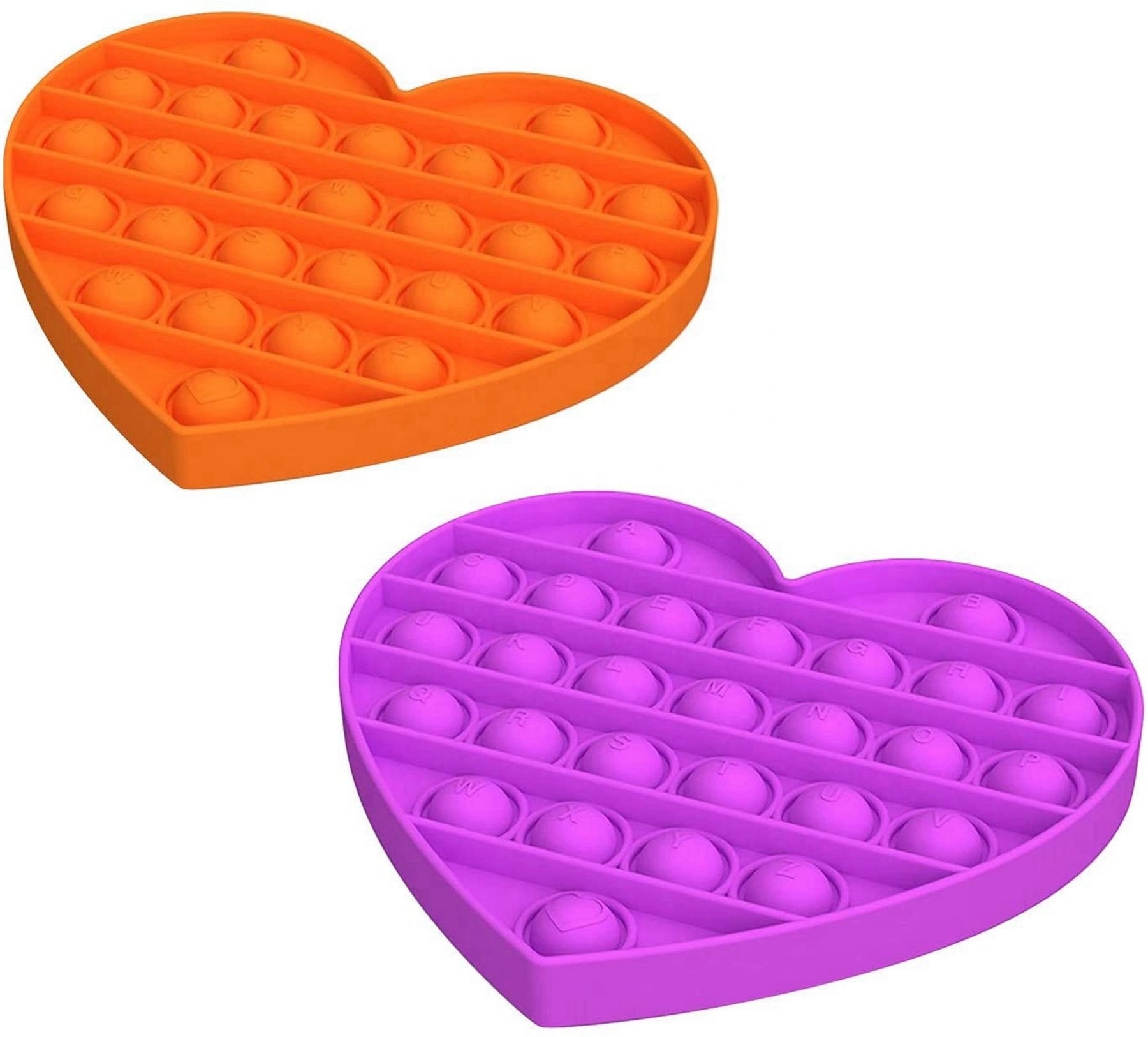 Heart Shape Push Pop Bubble Fidget Toy 10