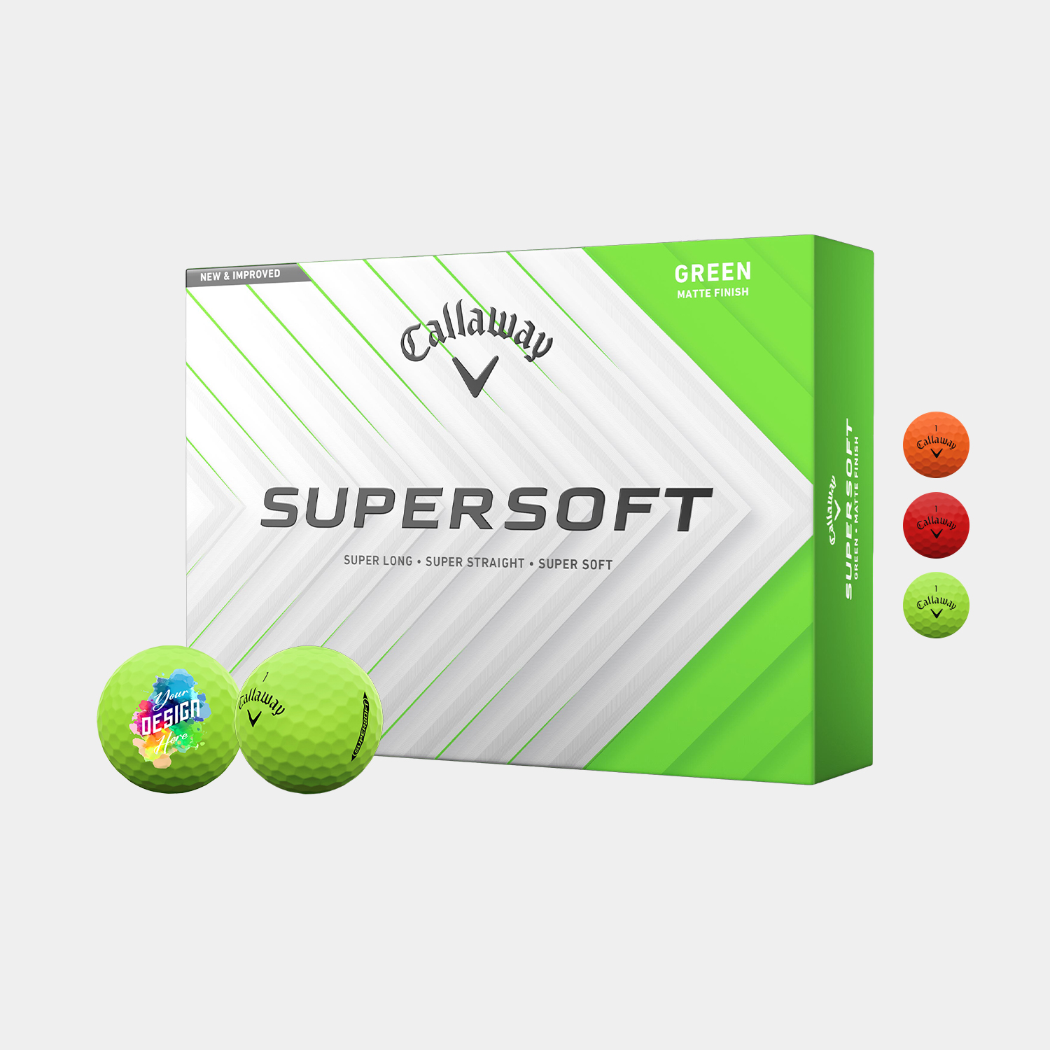 Callaway® 12 Pack Supersoft Matte Golf Balls 1