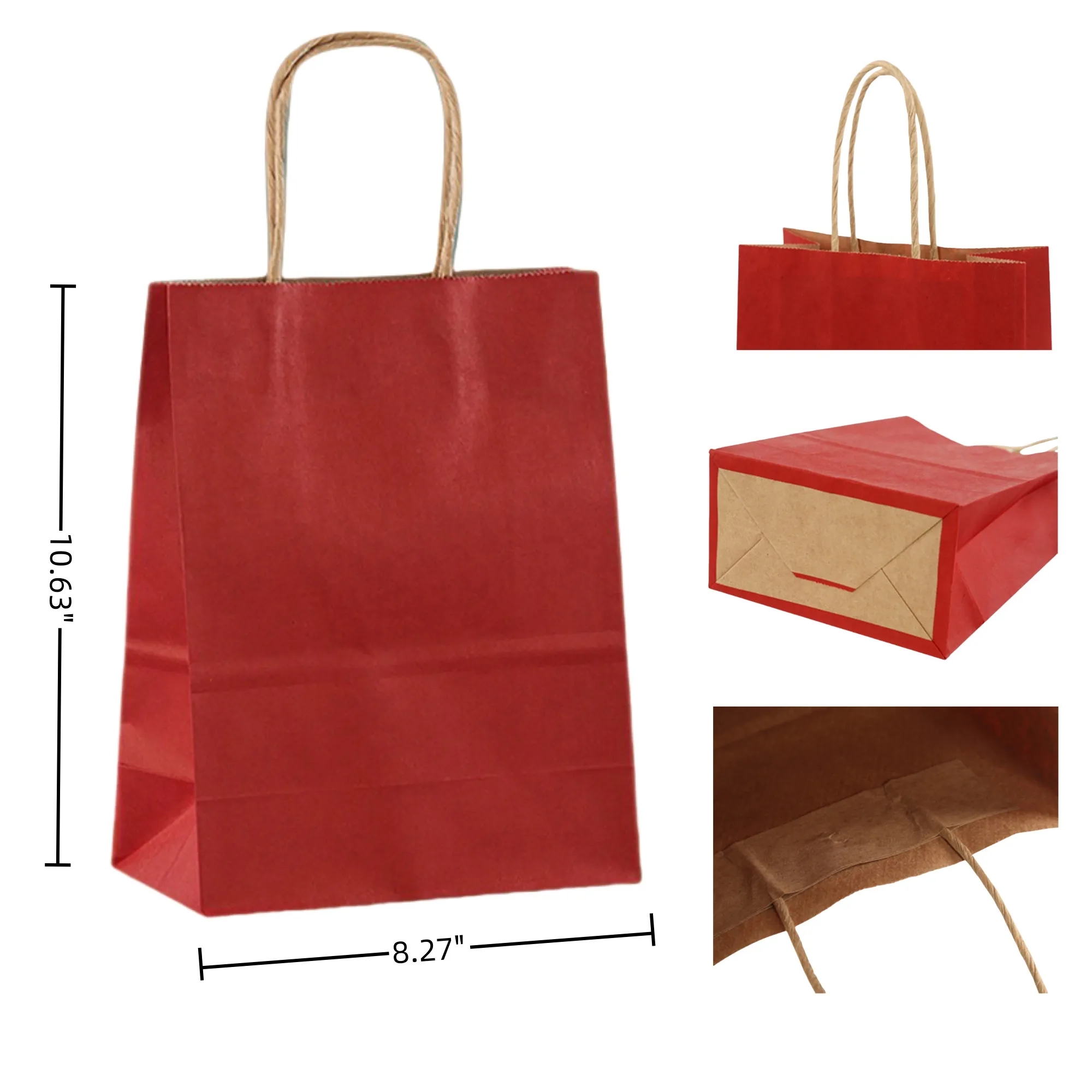 Kraft Paper Shopping Bags, Eco - Friendly, Retail Promo 4