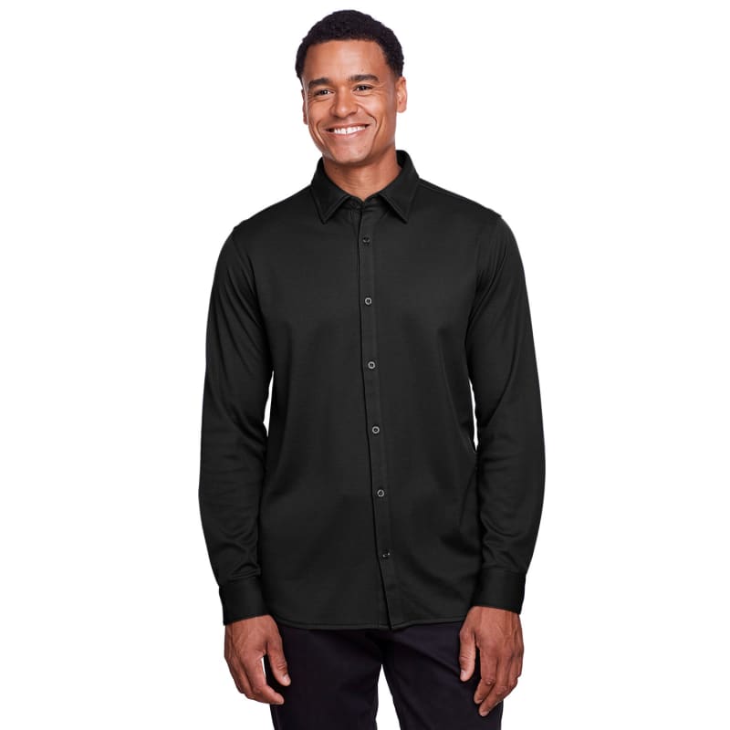 Devon & Jones Men's CrownLux Performance™ Plaited Button-Down Shirt 3