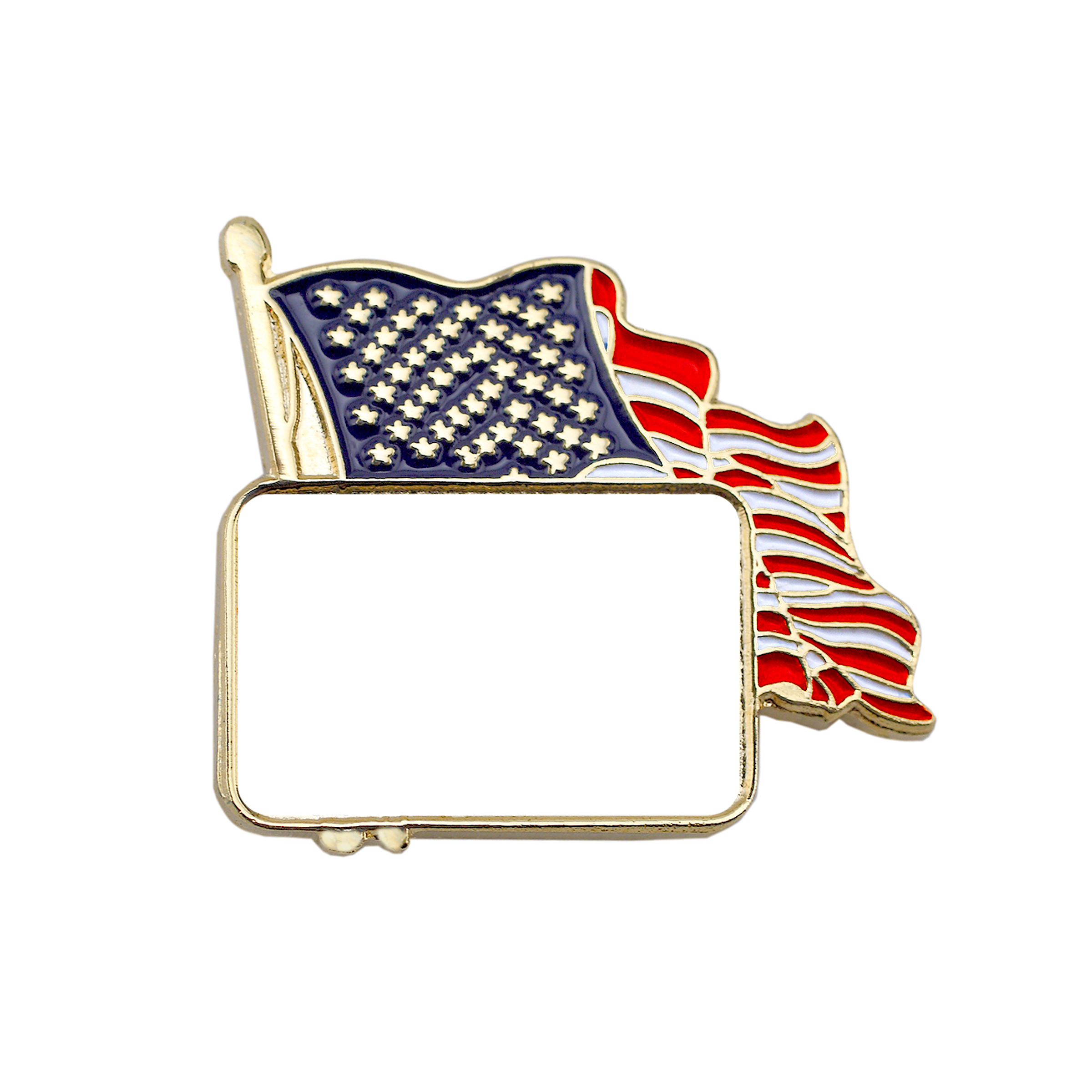 U.S.A. Flag Lapel Pins with Custom Logo 9