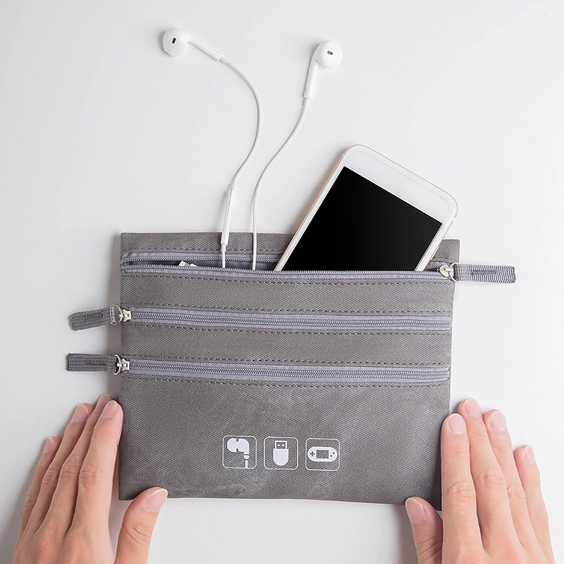Cable Earbud Travel Organizer Pouch & Phone Flash Disk Bag 8