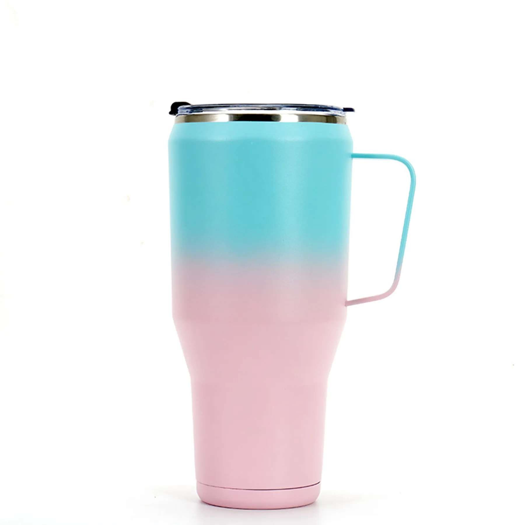 40 Oz Stainless Steel Insulated Tumbler with Handle & Lid – Double Wall, Vacuum-Sealed Travel Mug 8