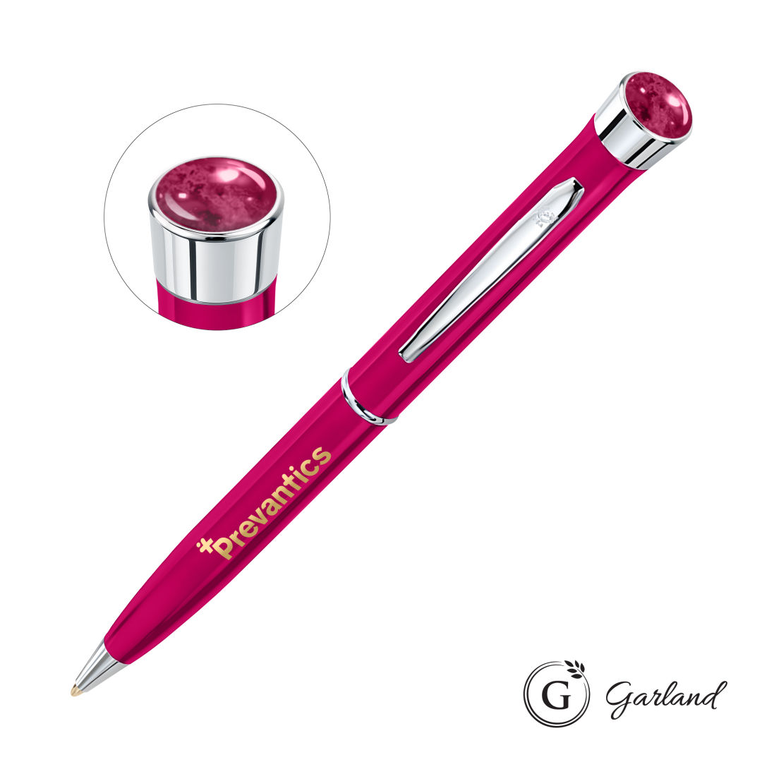 Garland® Color Aura Twist Ballpoint Pen - Chrome Accent 3