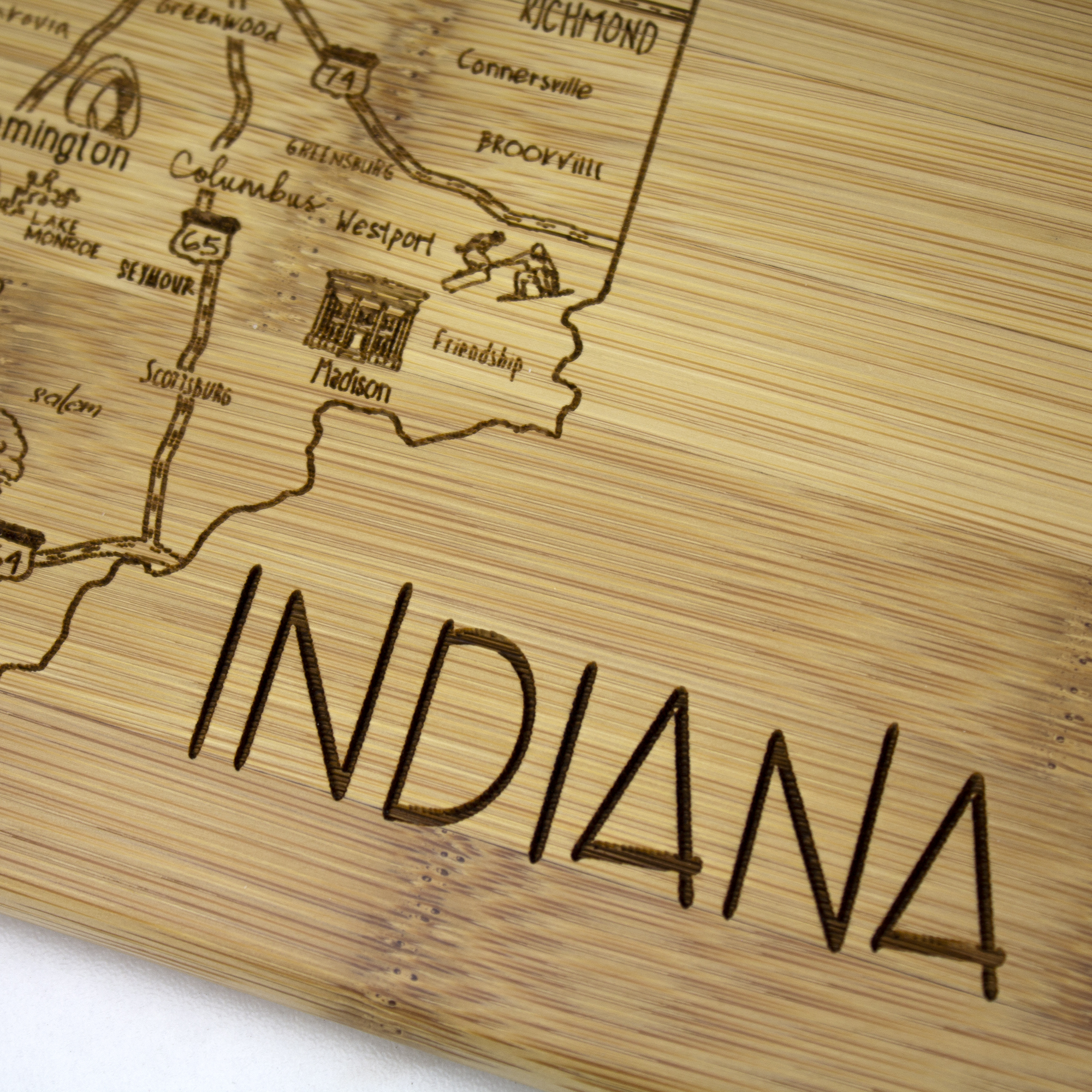 A Slice of Life Indiana Serving & Cutting Board 8