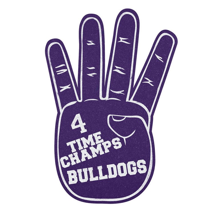 17" Four Fingers Foam Mitt 10