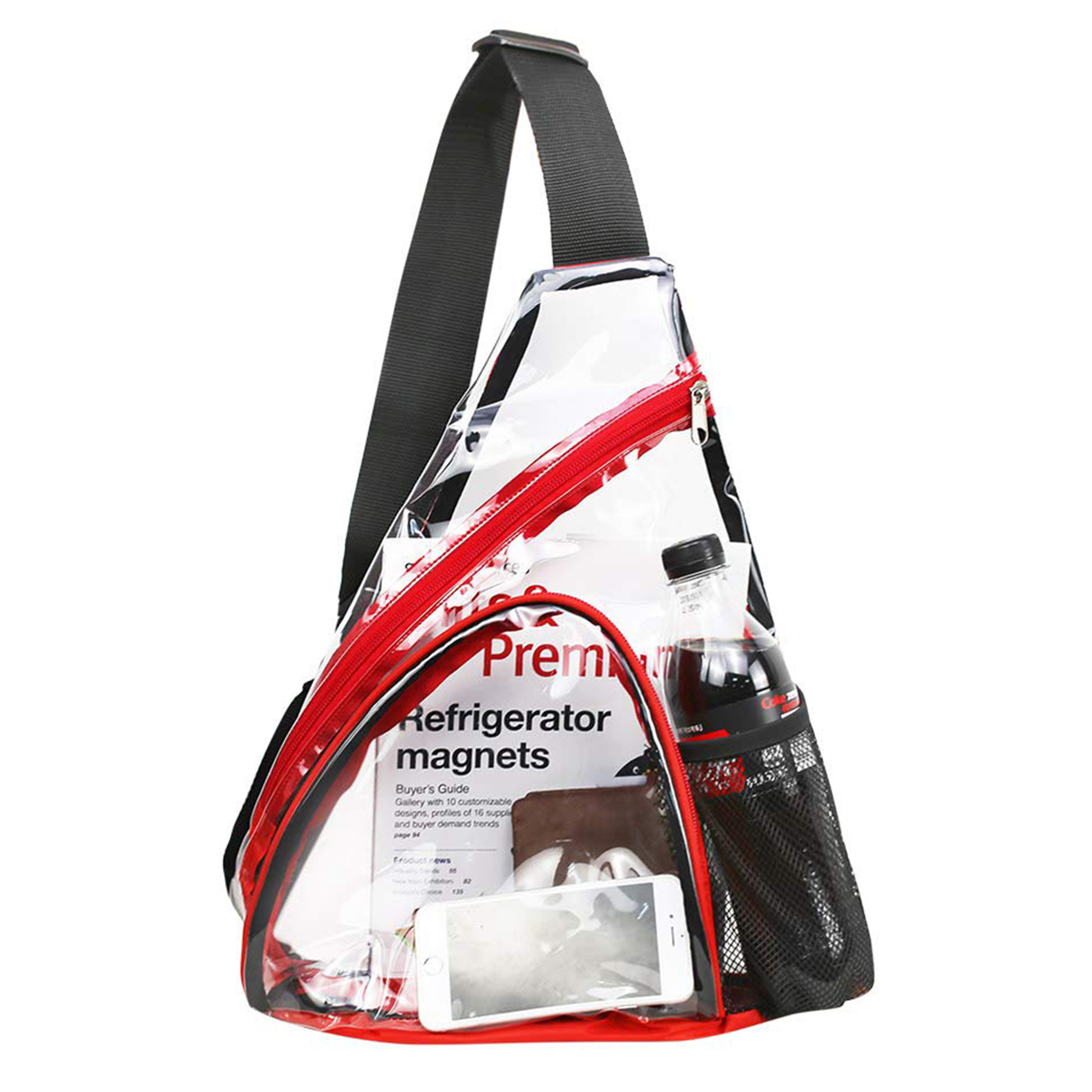 Pvc Single Shoulder Crossbody Transparent Chest Bag 6