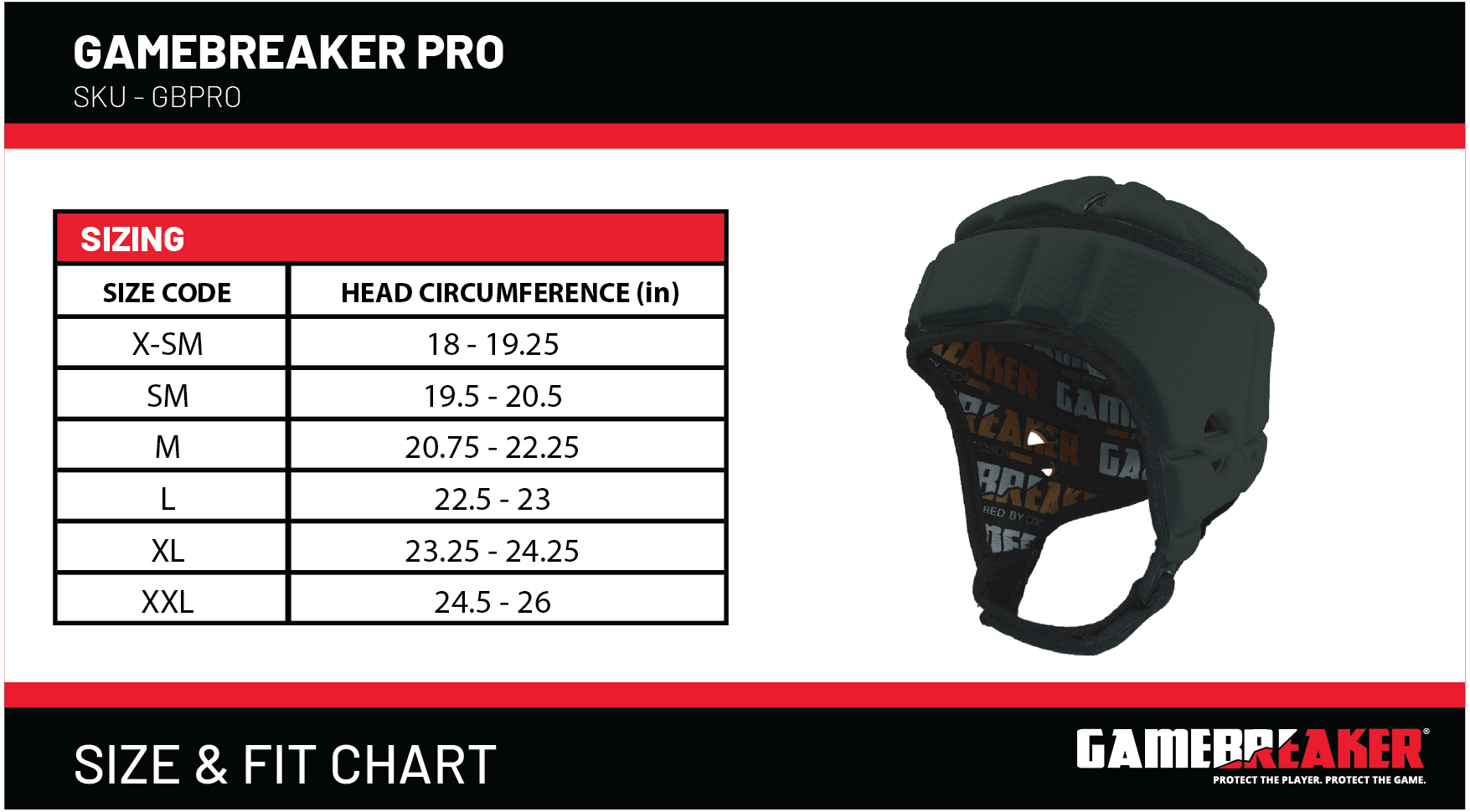 GameBreaker PRO Multi-Sport Protective Headgear 2