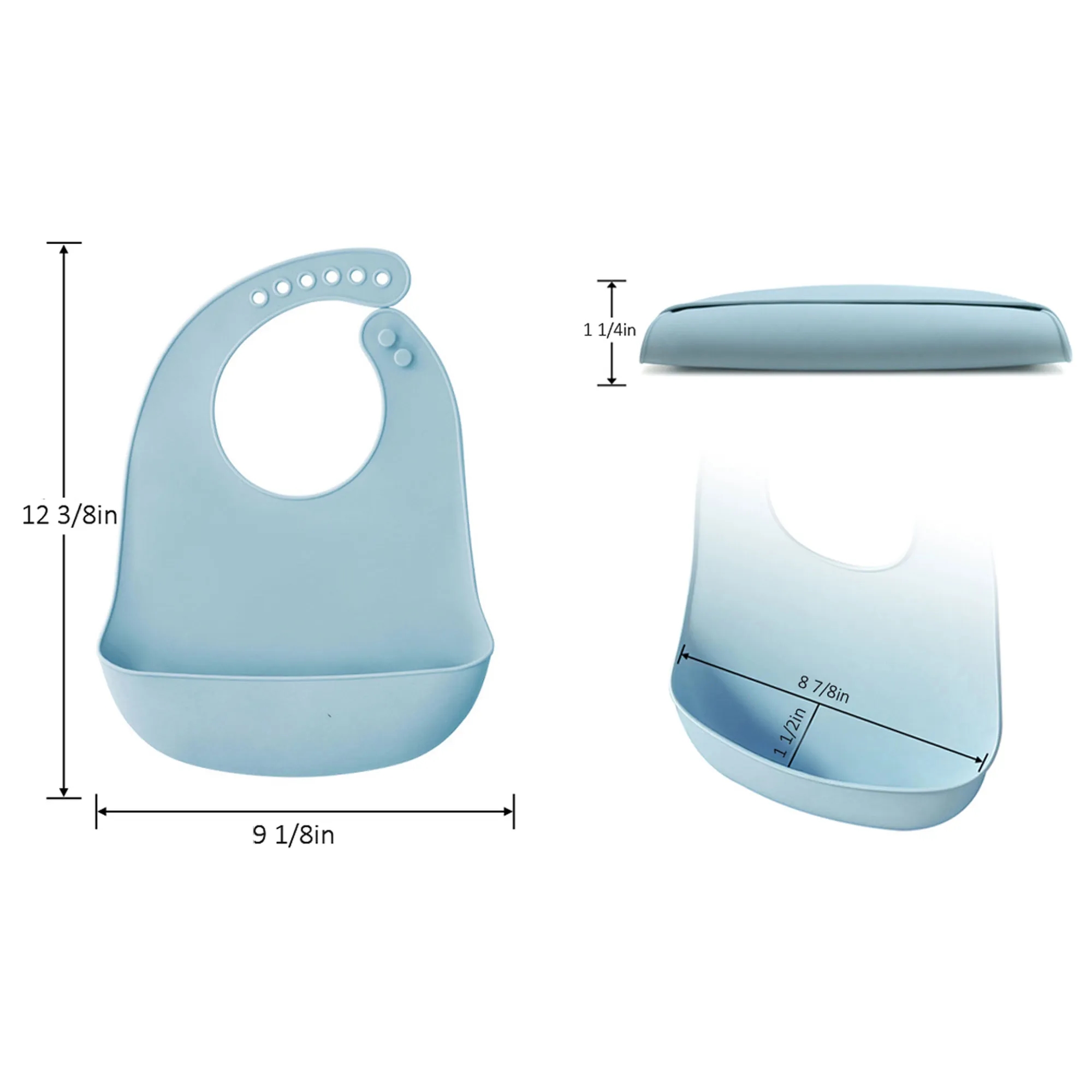 Ultra Thin Silicone Baby Bib 3