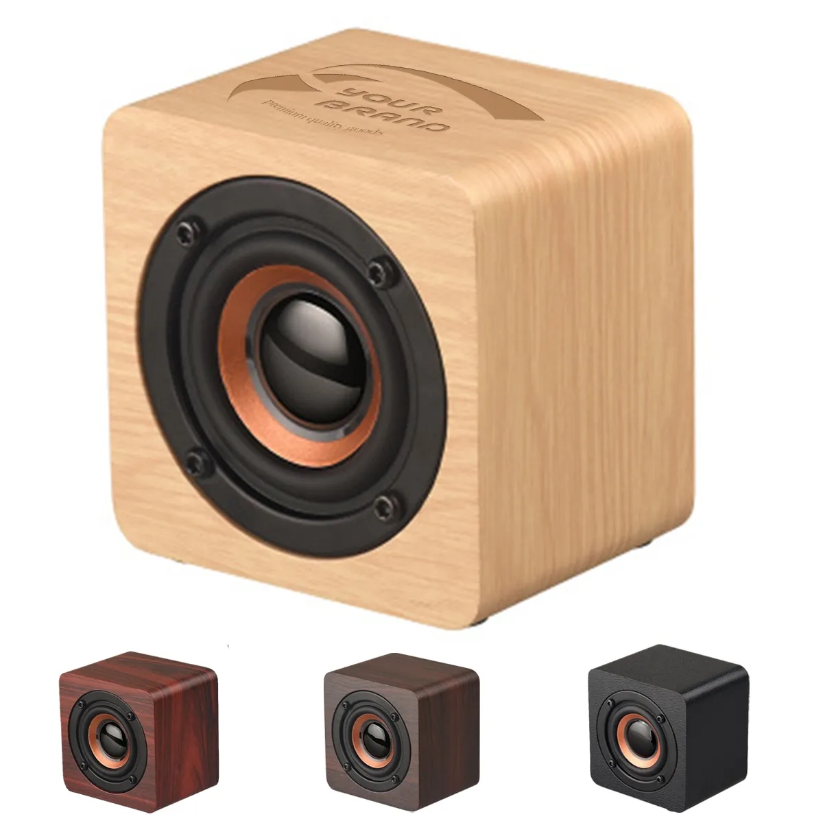 Mini Wooden Retro Portable BT Wireless USB-Powered Speaker 1