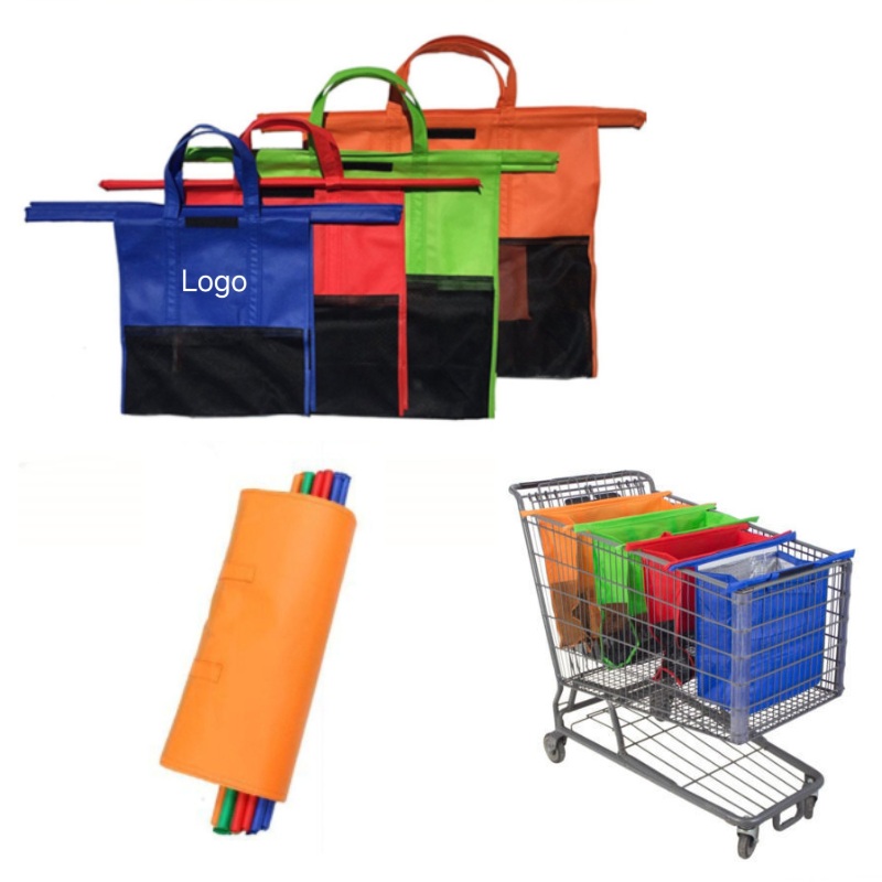 Reusable Shopping Trolley Bags (Set of 4) 2