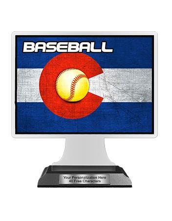 State Acrylic Trophy: 6" Colorado Shape (Event typ 2