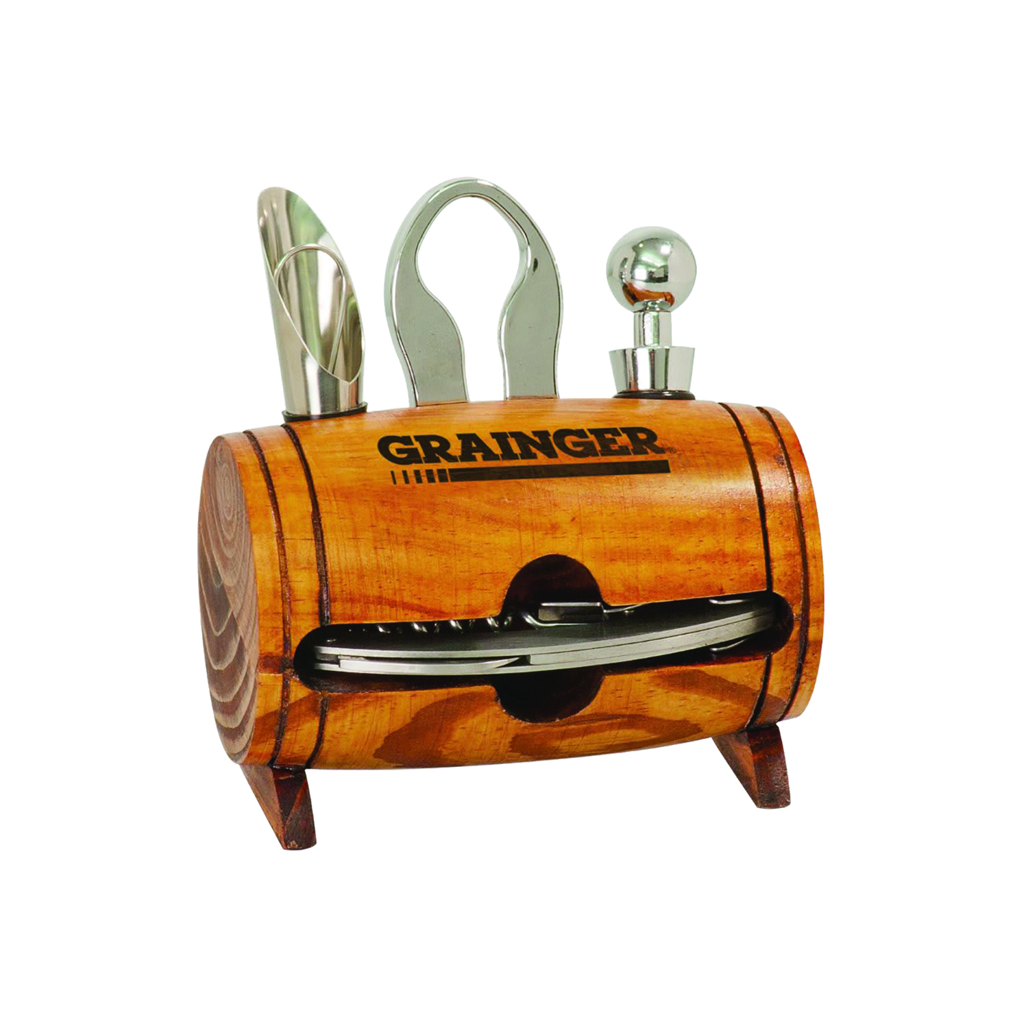 4-Piece Barrel Wine Tool Set