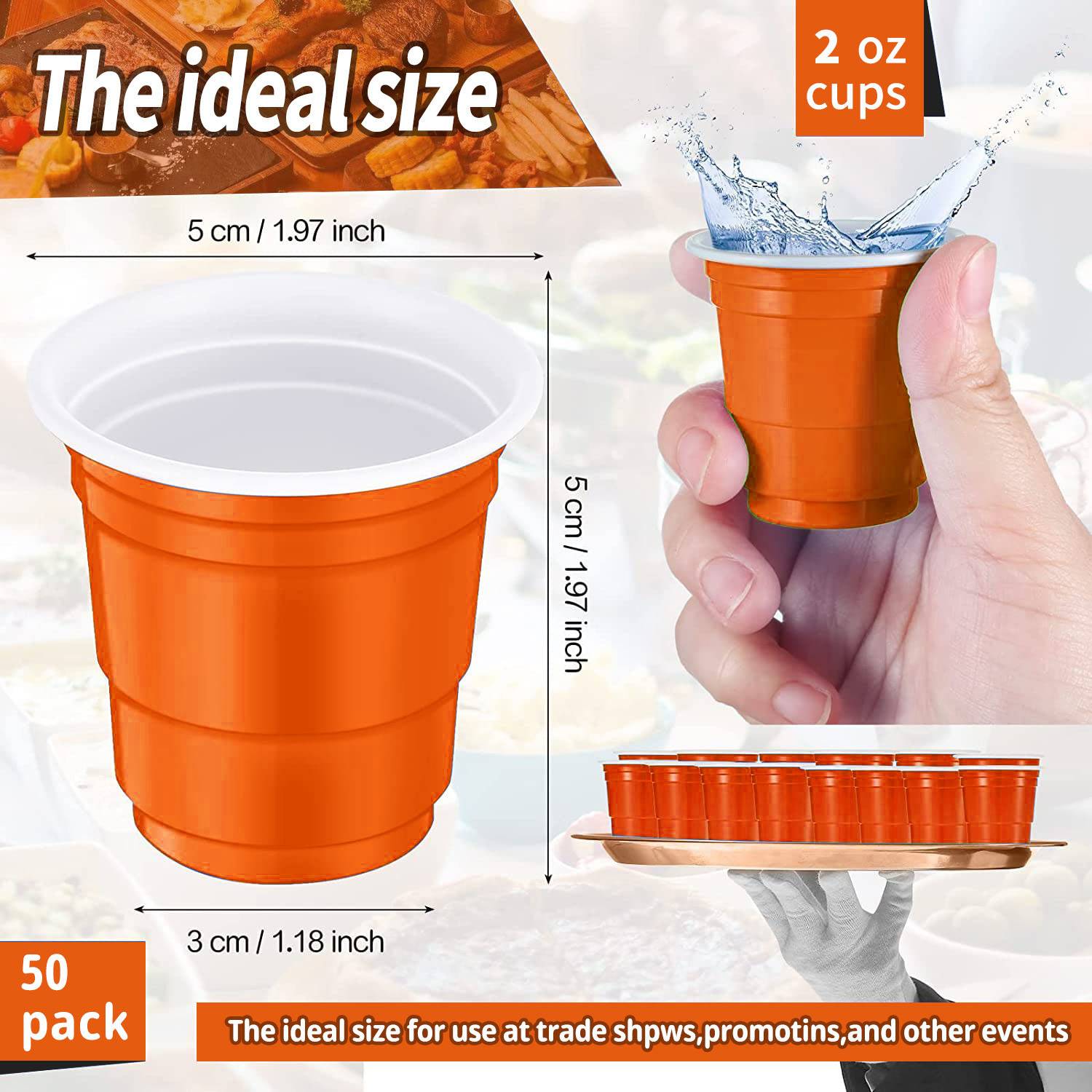 2 oz. Mini Shot Plastic Cup 6