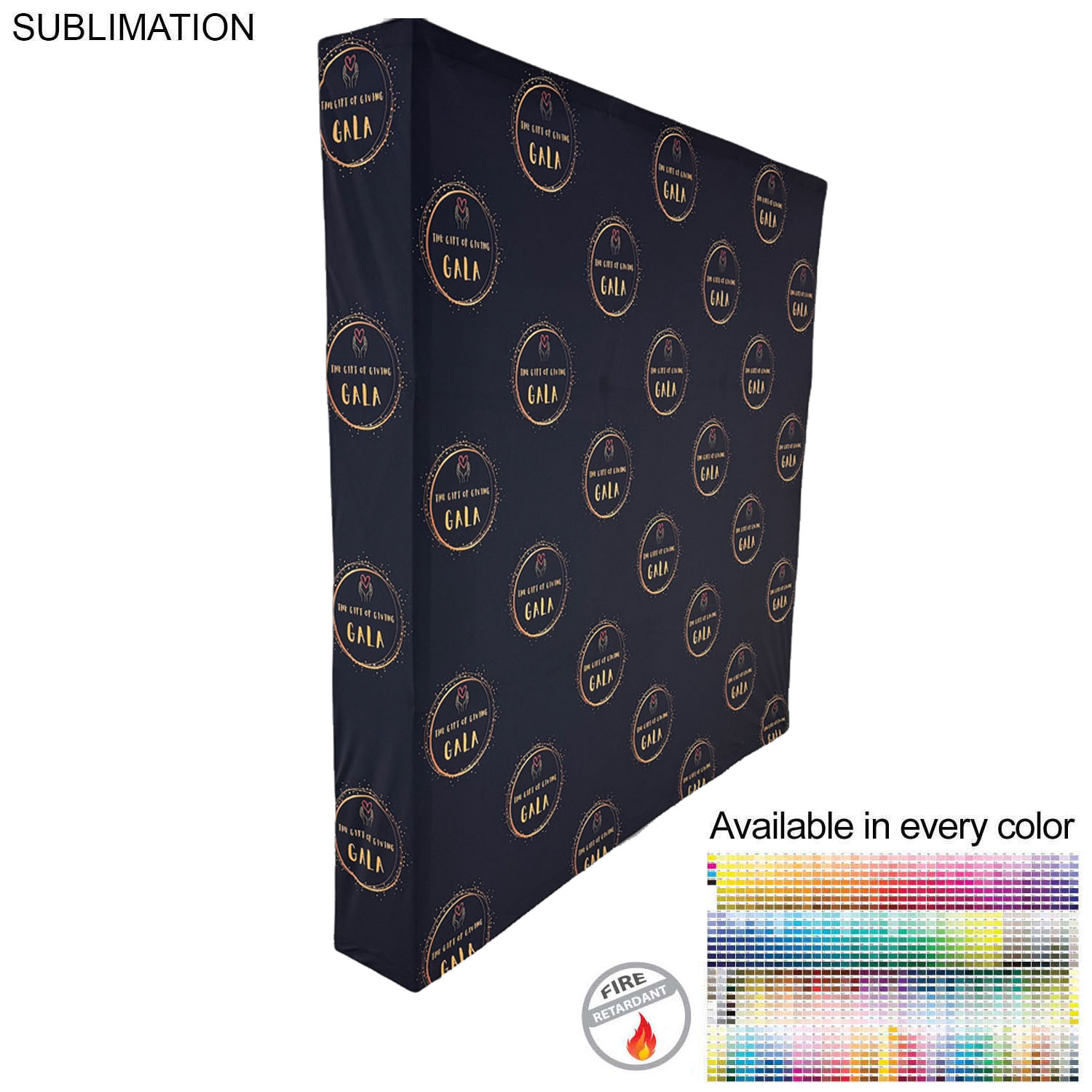 24Hr Express Ship -7.5' Straight Wall Full Height Display Kit with Wrap End Caps, NO SETUP CHARGE 7