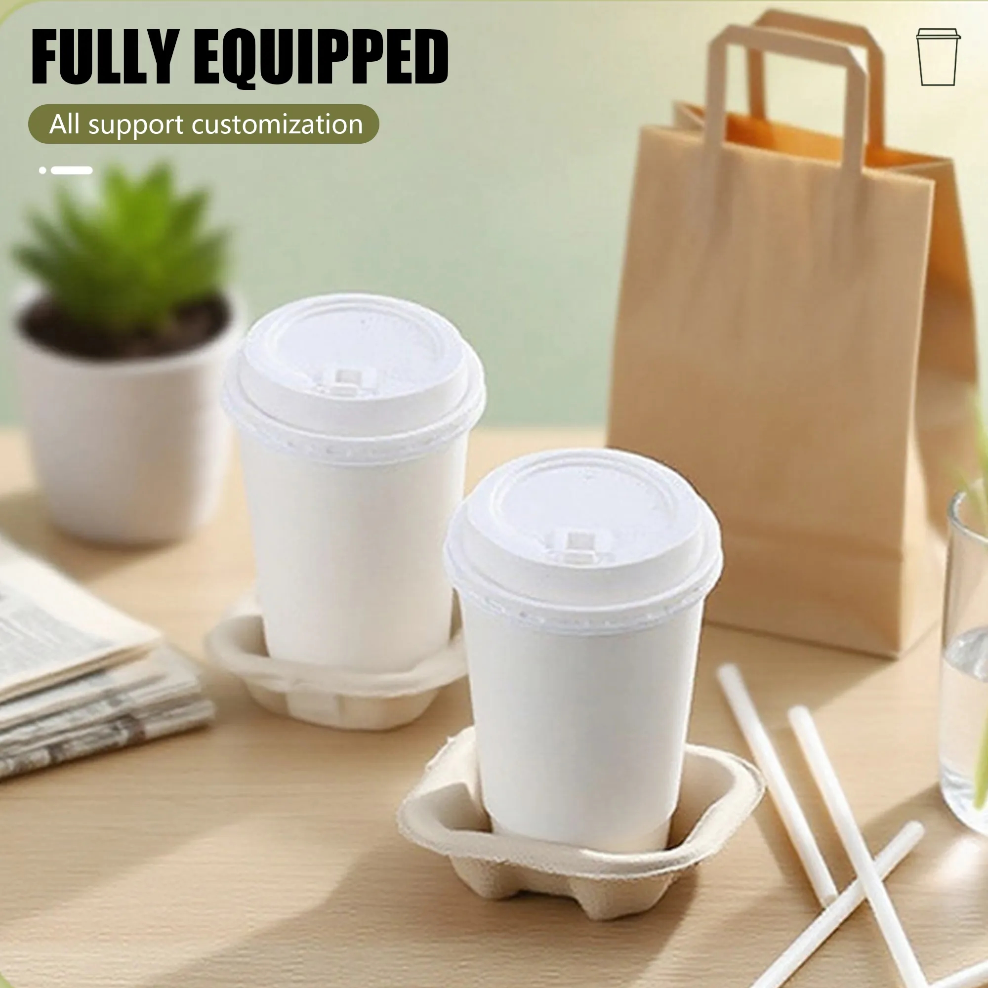 9oz Insulated Paper Cup With Lid Free Shipping 3