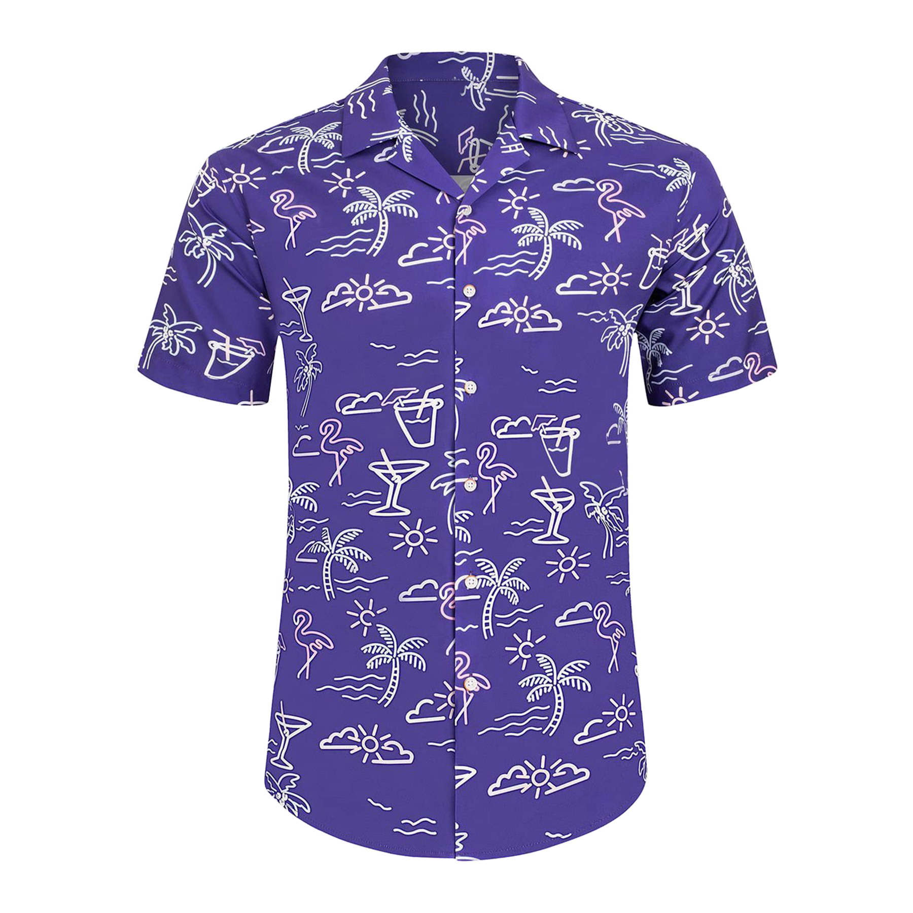 Mens Hawaiian Short Sleeve Shirt 43