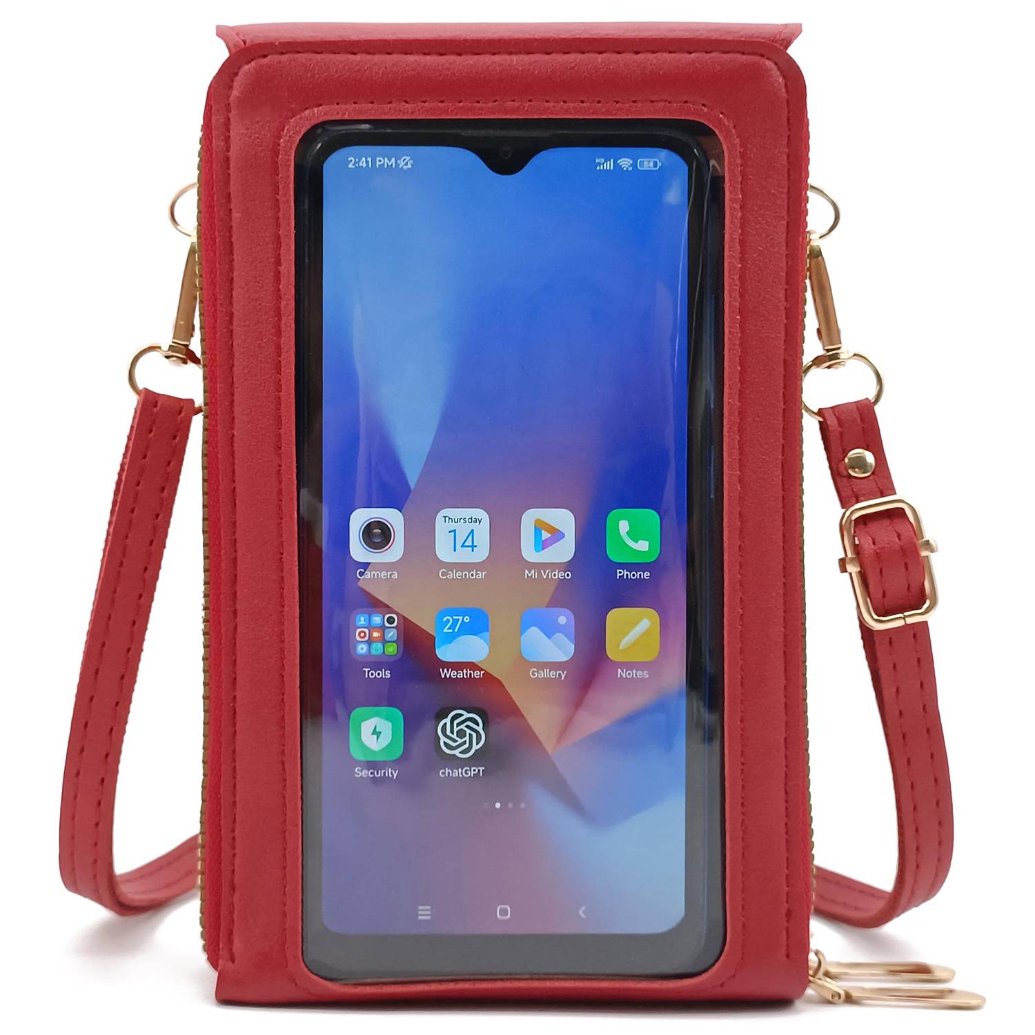 Stylish PU Women's Cell Cross Body Purse 3