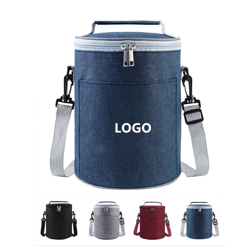 Insulated Round Lunch Bag 1