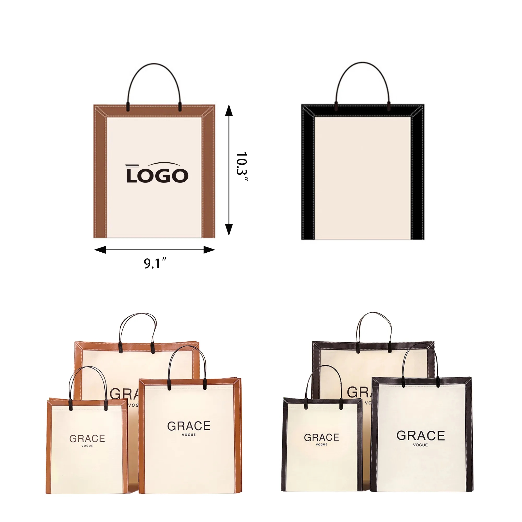 Non-woven Shopping Bag Gift Packaging MOQ 100PCS 2
