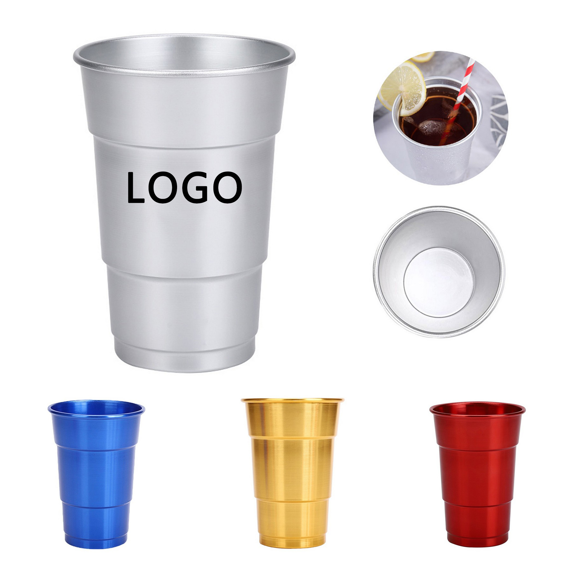 16 Oz Outdoor Aluminum Party Beer Cup Recyclable 6