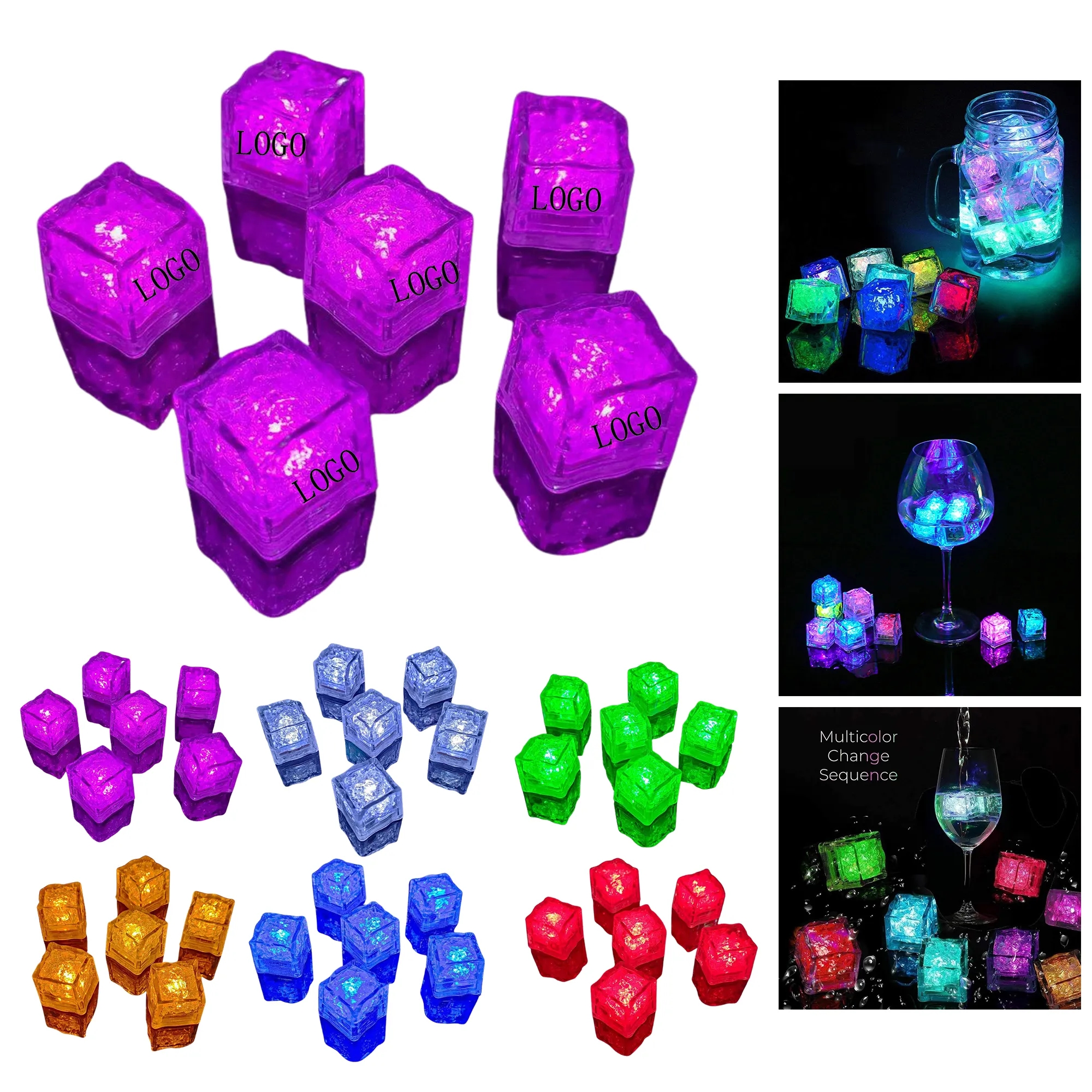 Colorful Luminous LED Ice Cubes 4