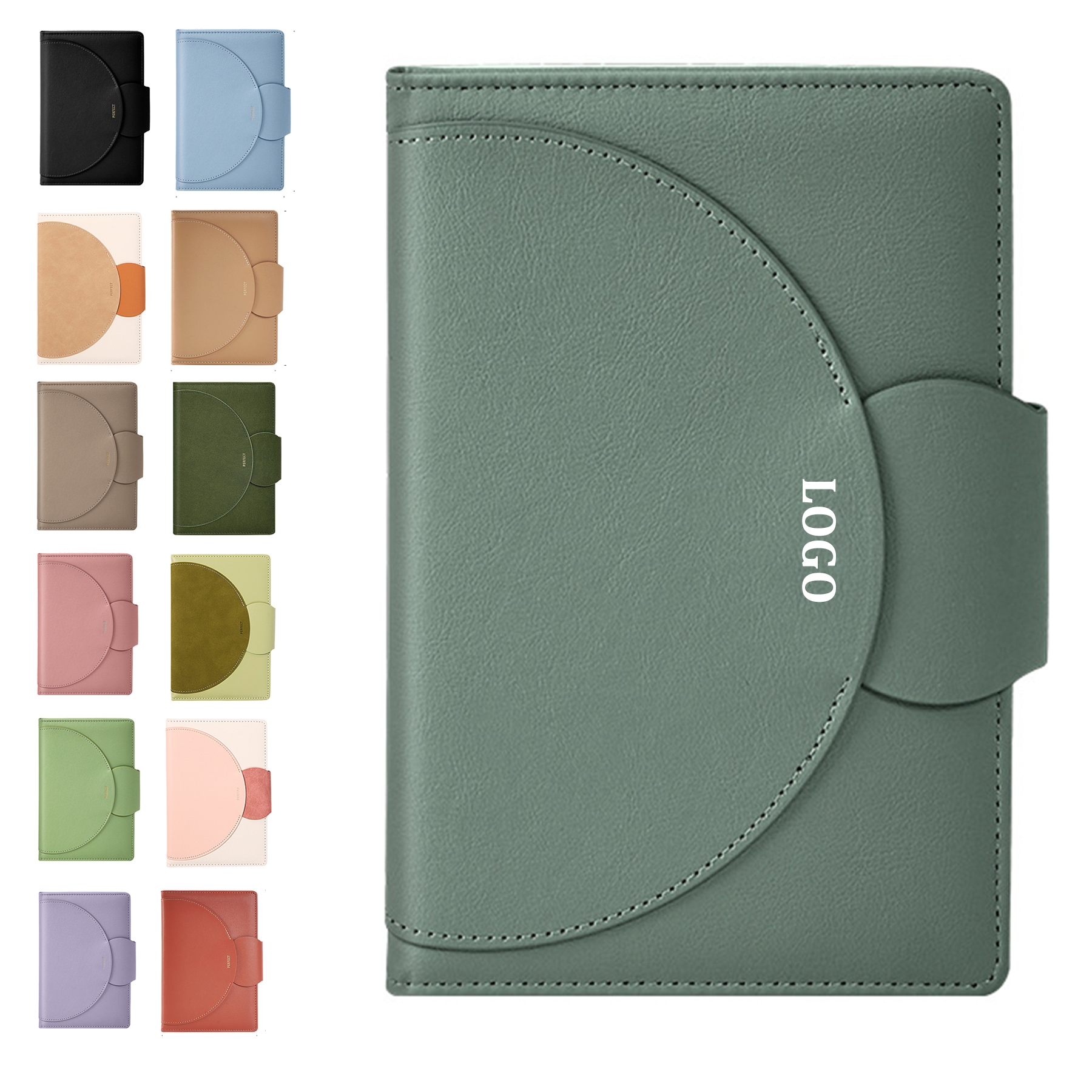 Semicircular Leather Notebook 6