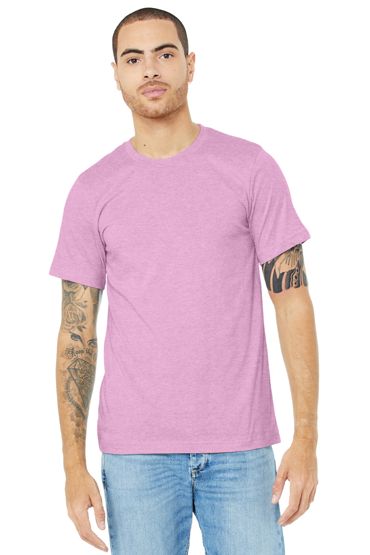 BELLA+CANVAS Unisex Heather CVC Short Sleeve Tee. BC3001CVC 472