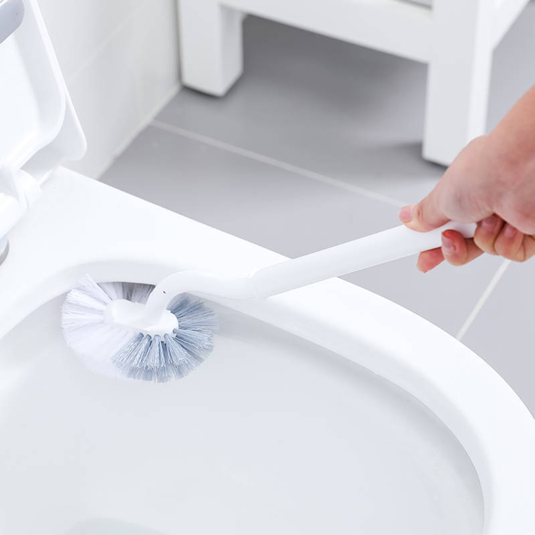 Soft Hair Plastic Toilet Brush 4