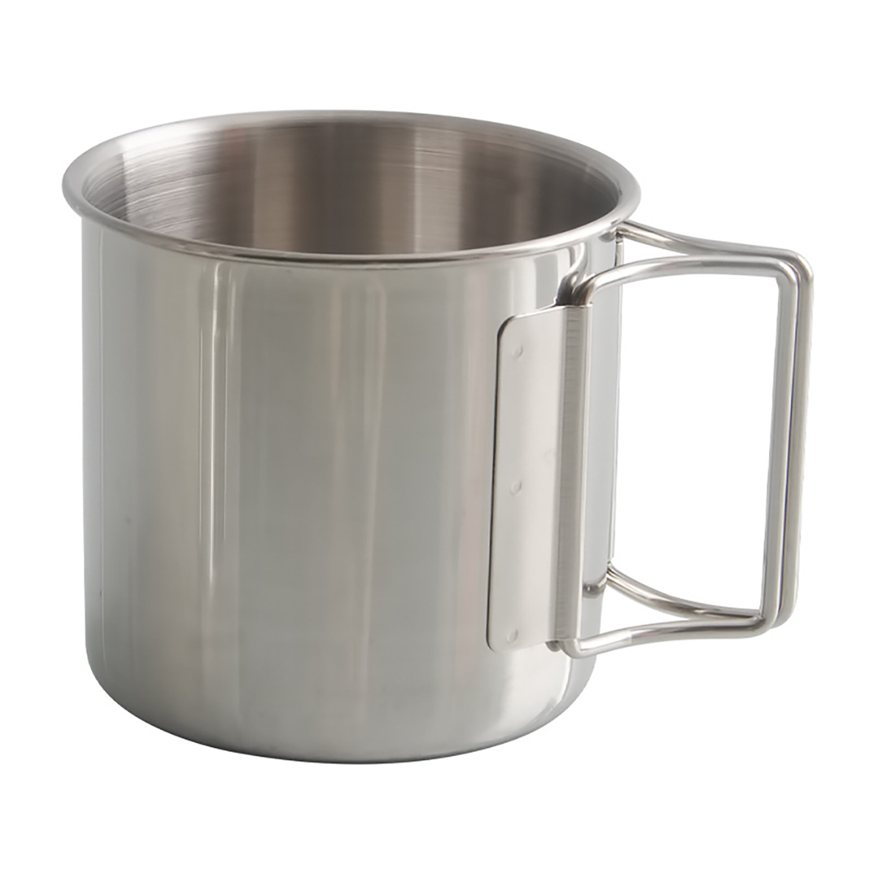 11 Oz Stainless Steel Camping Mug with Folding Handle 2
