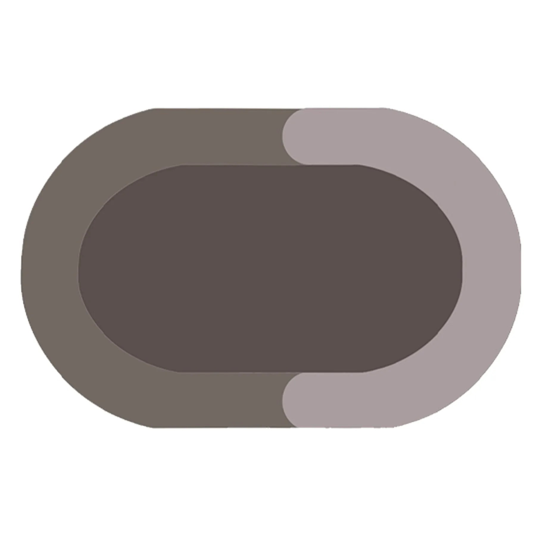 Oval Diatom Mud Bathroom Rug 3