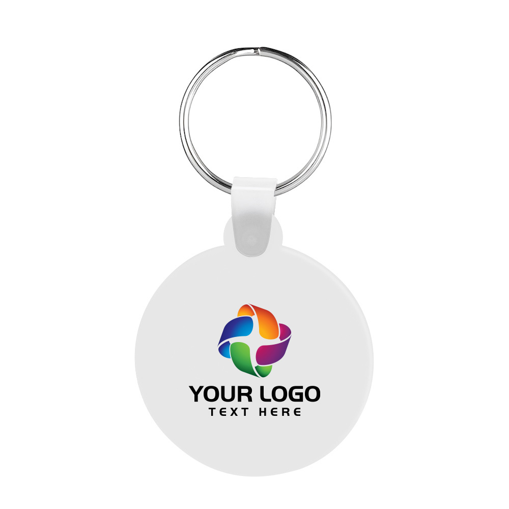 Round Shaped Silicone Keychain 14