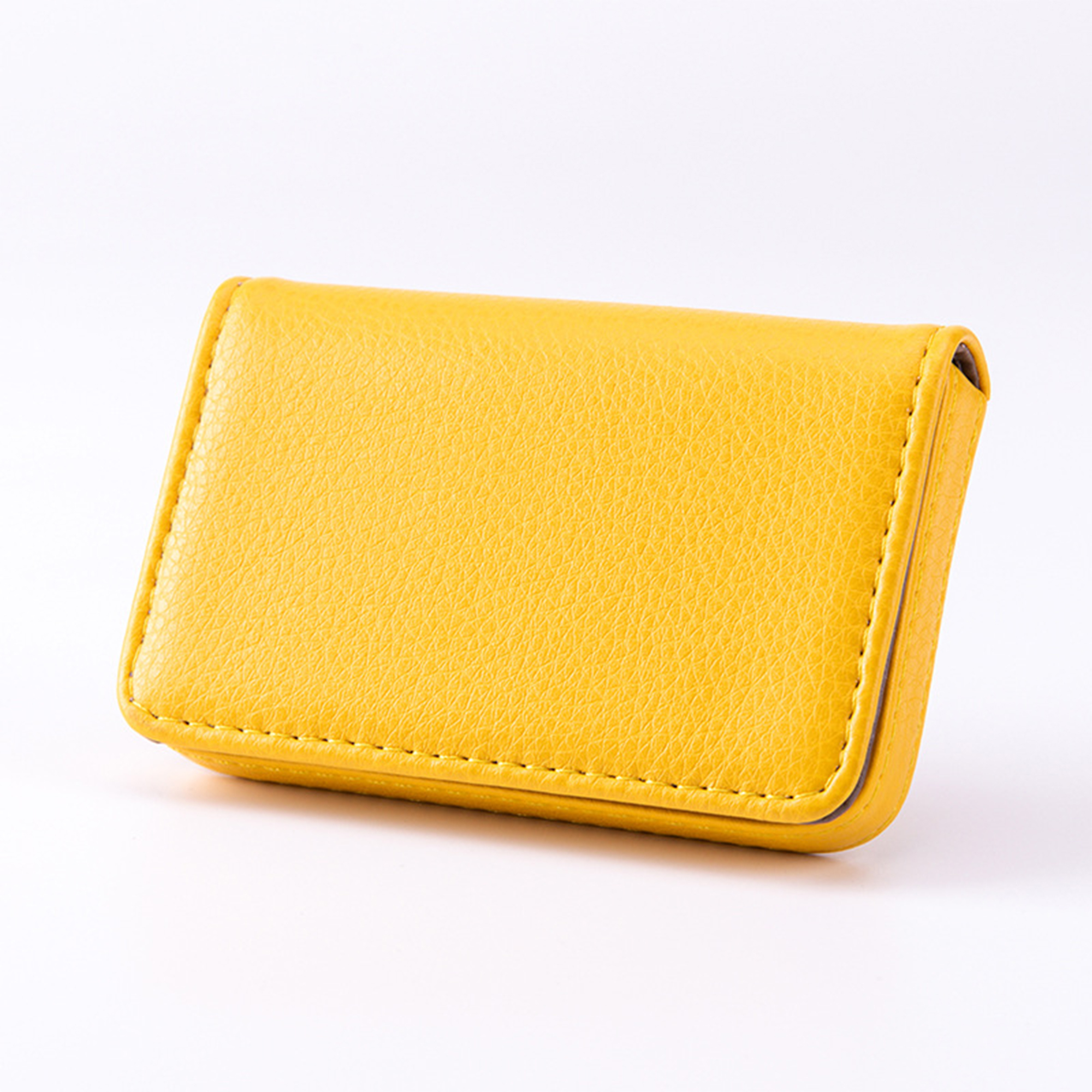 Polyurethane Business Card Wallet With Magnetic Closure 3.94" Length X 2.56" Width 7