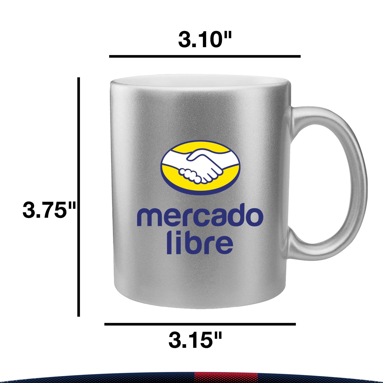 11 oz. Metallic Ceramic Mugs 1