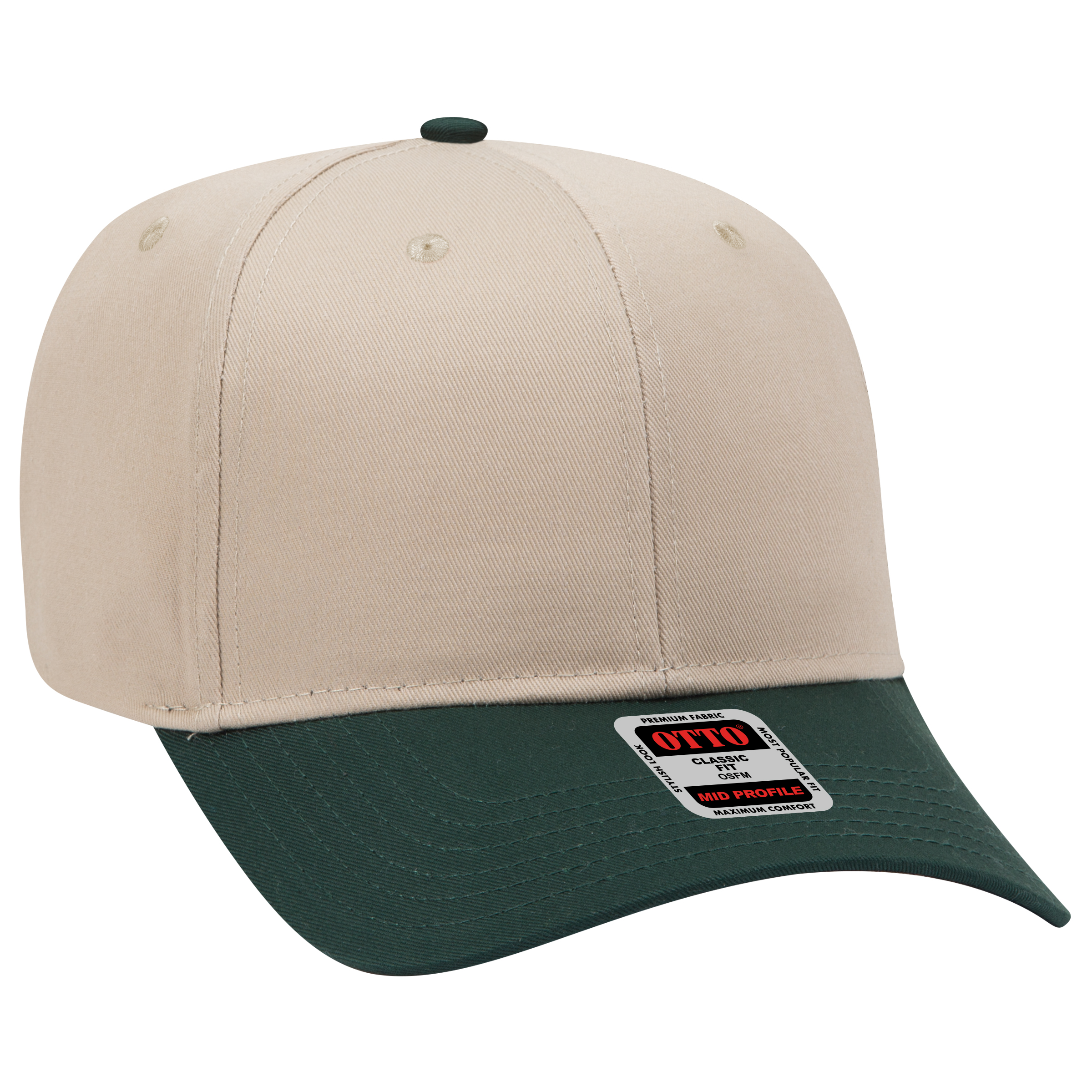 OTTO CAP® 6 Panel Mid Profile Baseball Cap 28