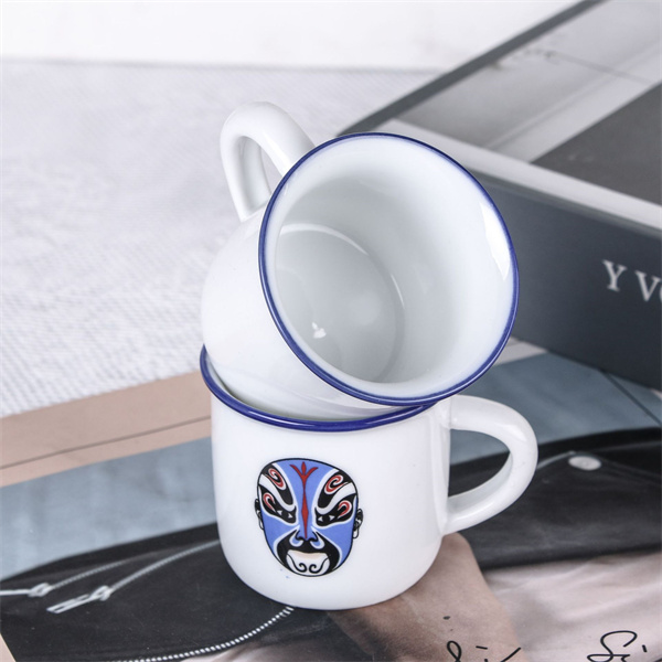 Retro Imitation Enamel Mug 2