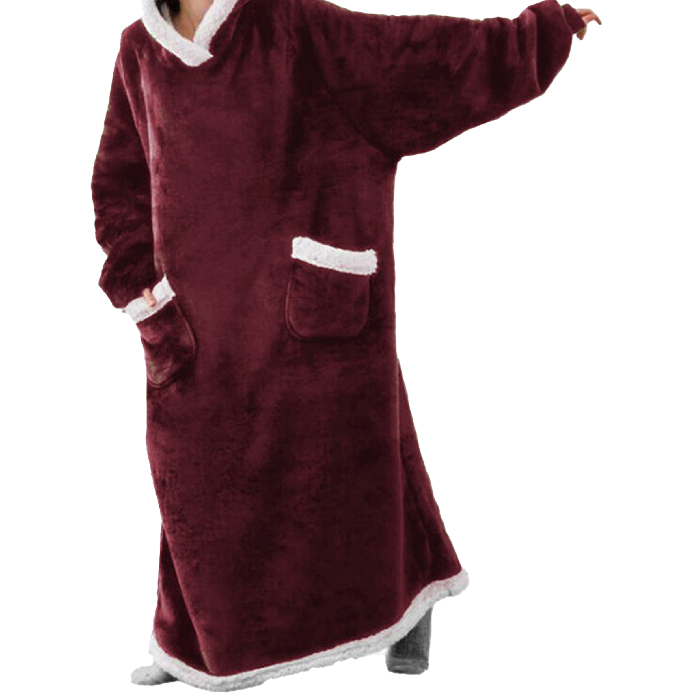 Polyester Winter Extended And Thickened Lazy Blanket 9