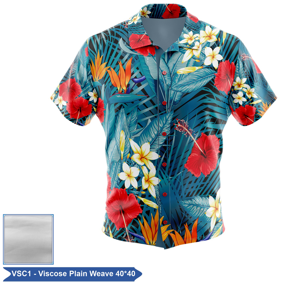 Unisex & Kids' Full Color Viscose Full-Button Shirt 7