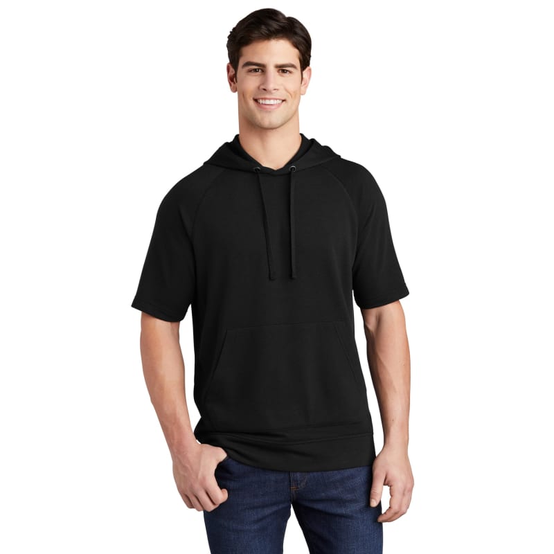 Sport-Tek PosiCharge Tri-Blend Wicking Fleece Short Sleeve Hooded Pullover, custom hoodie or sweatshirt with logo imprint 14