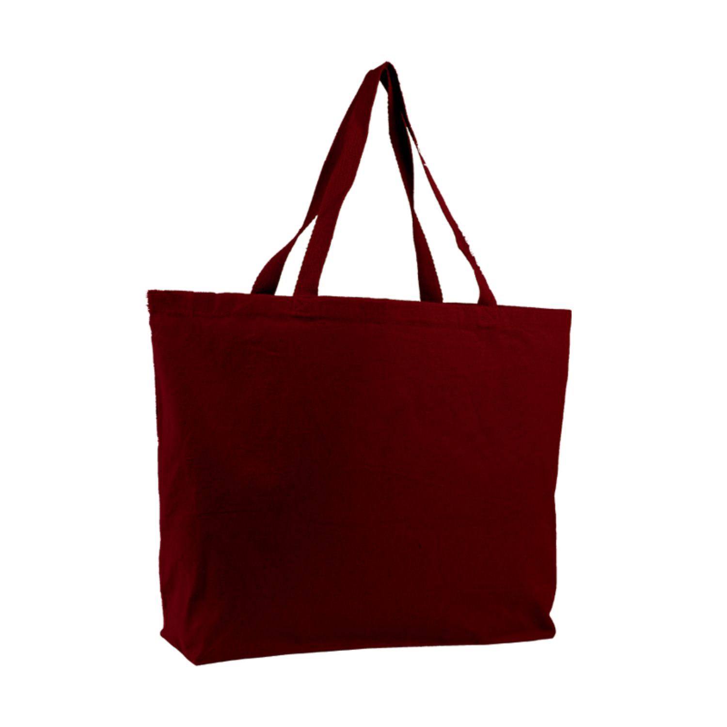 Cotton Canvas Jumbo Tote Bag with Long Handles USA Decorated (20" x 15"), custom tote bag with logo imprint 2