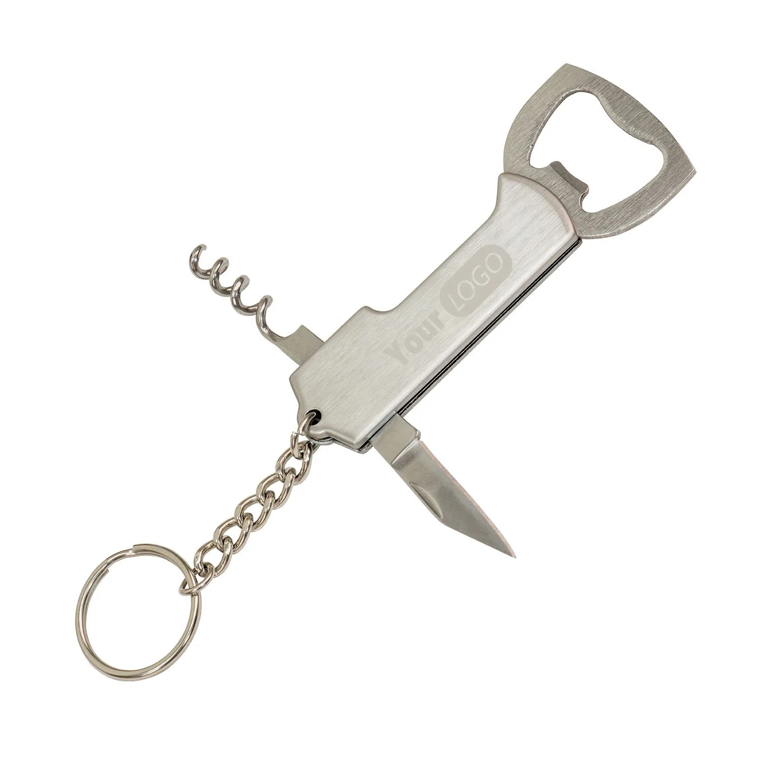 Multifunction Pocket Survival Tool Key Chain Bottle Opener 4