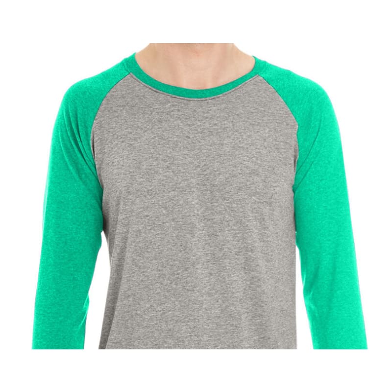 Jerzees Adult TRI-BLEND Baseball Raglan 5