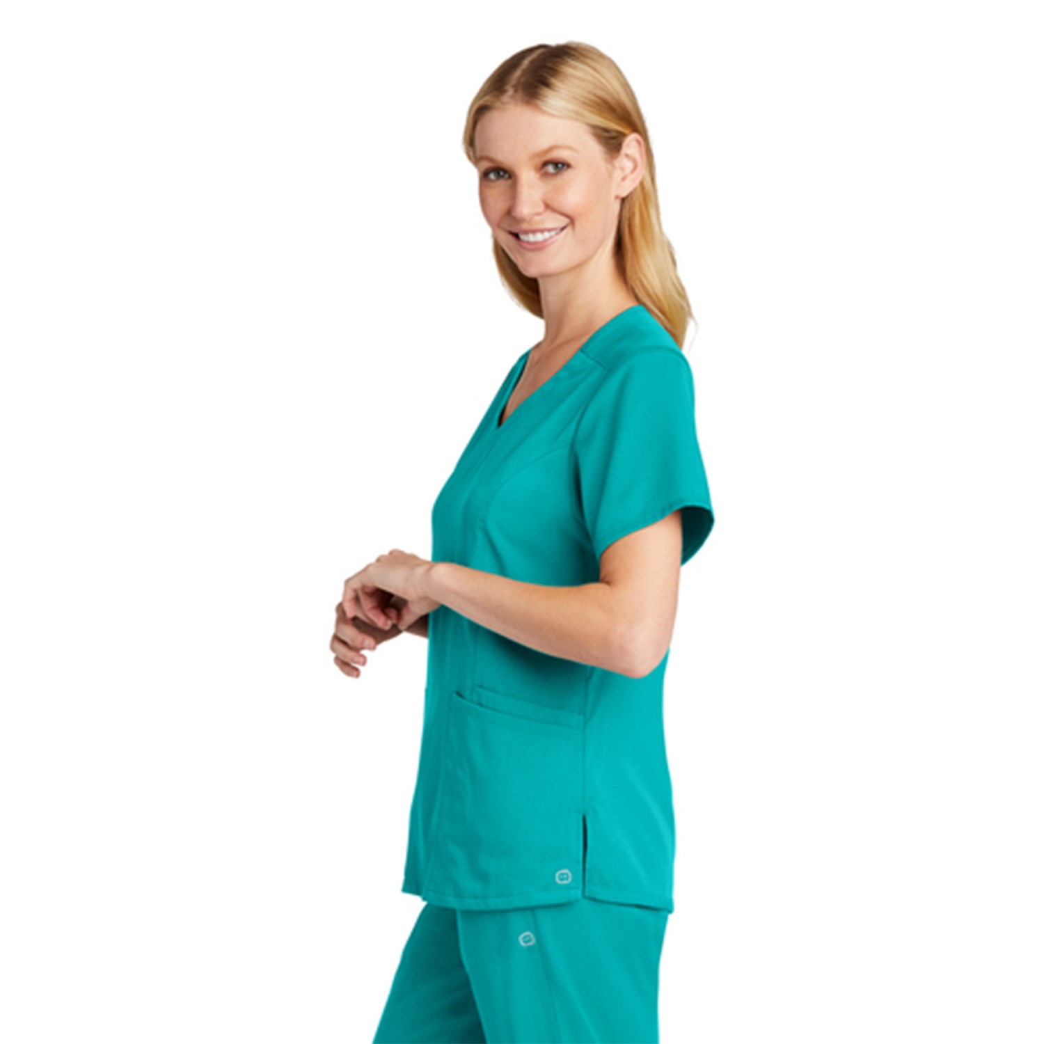 WonderWink® Women's Premiere Flex™ Mock Wrap Top 1